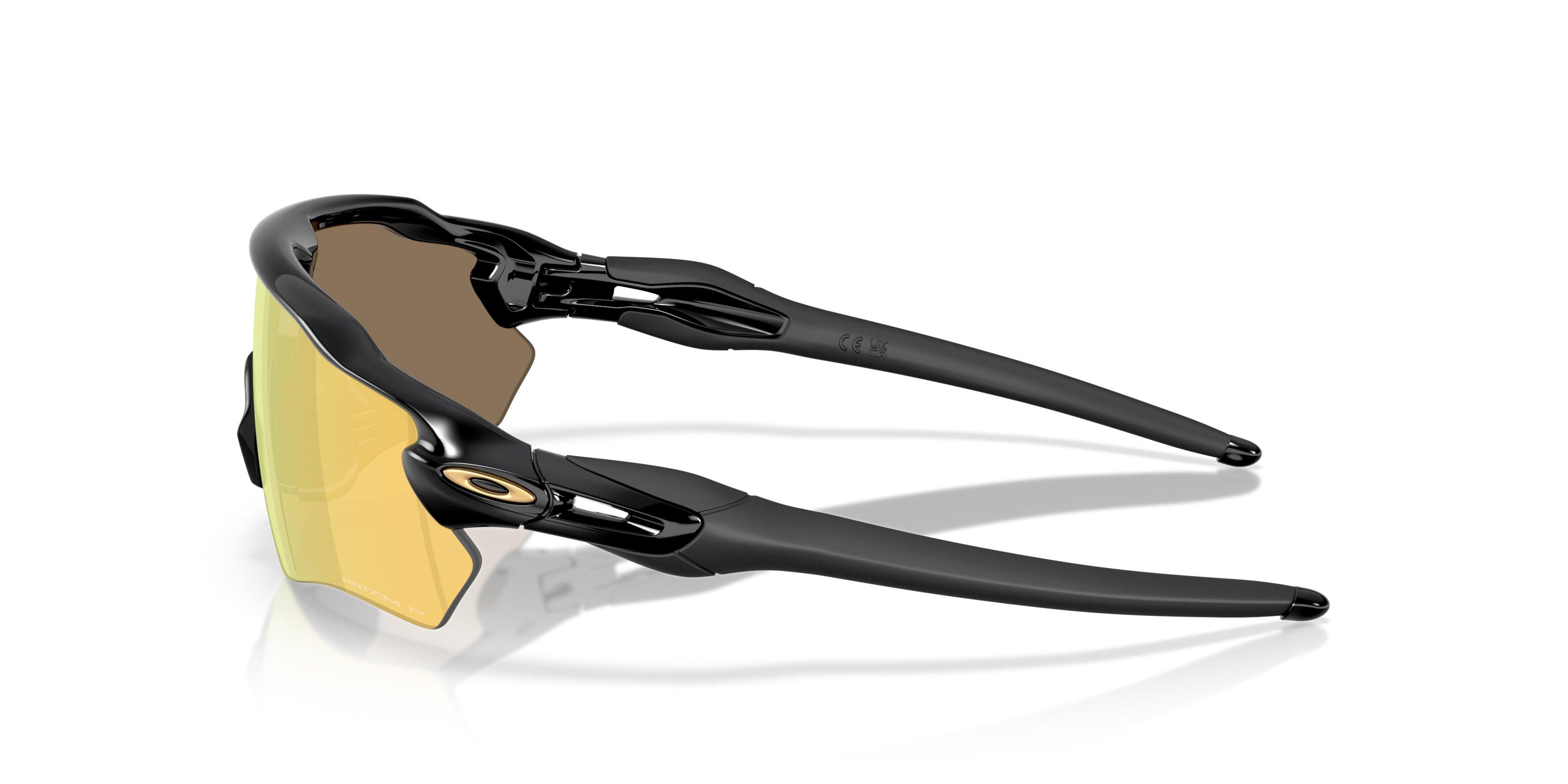 Oakley Radar EV Path S Prizm 24K Polarized Sunglasses - Polished Black - BLACK/GOLD Thumbnail View 8