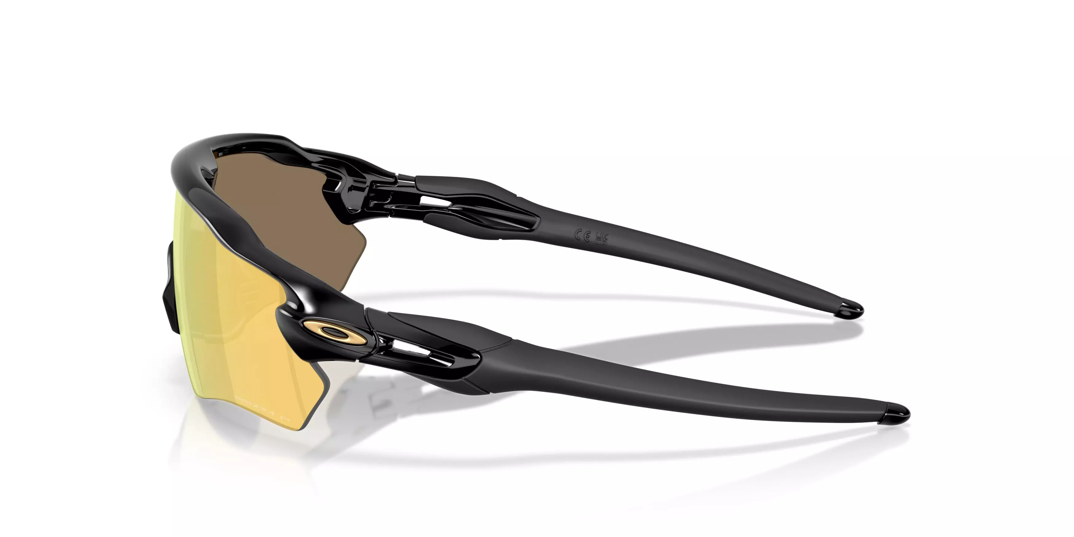Oakley Radar EV Path S Prizm 24K Polarized Sunglasses - Polished Black - BLACK/GOLD