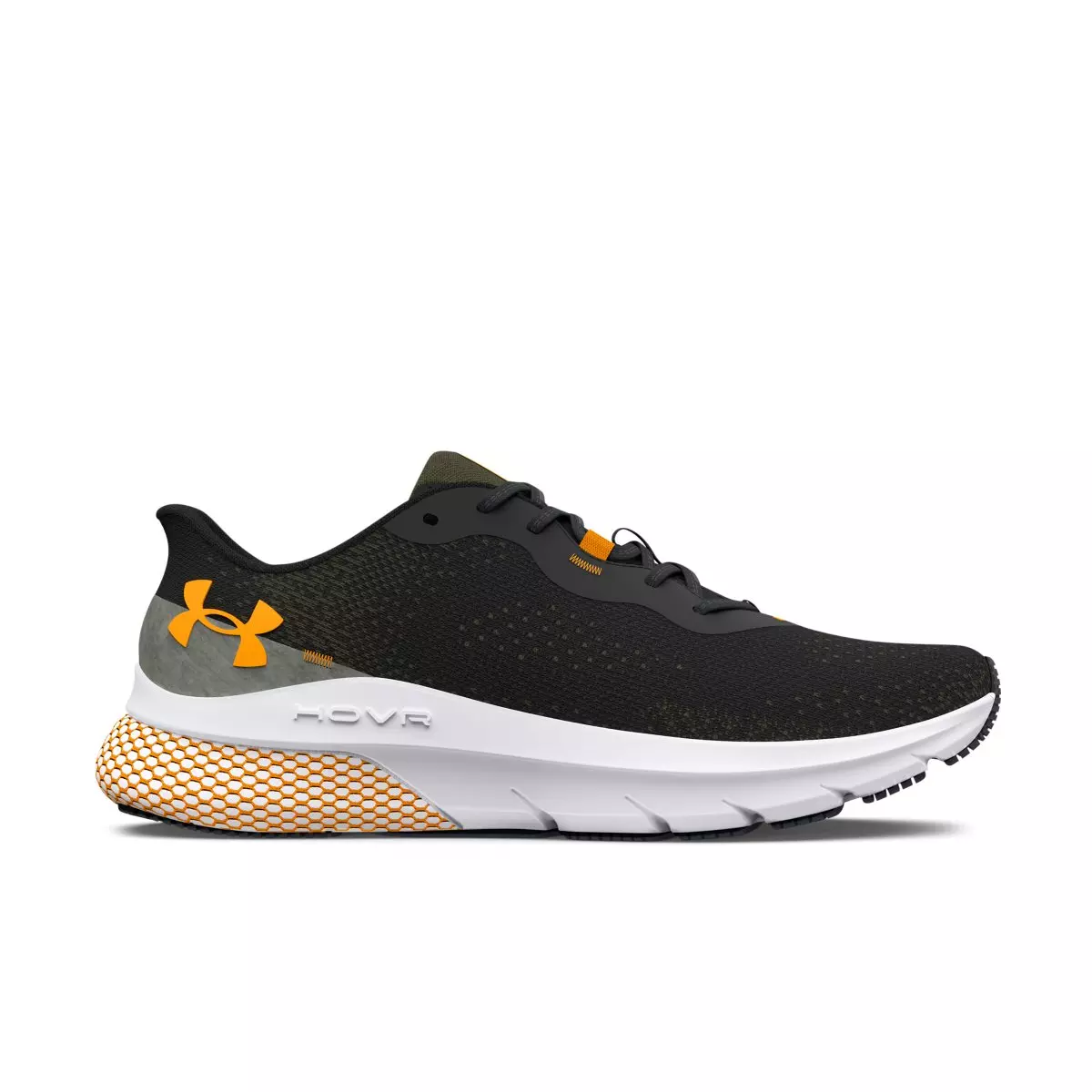 Under Armour HOVR Turbulence 2 "Black / Marine OD Green / Formula Orange" Men's Running Shoe - BLACK/GREEN