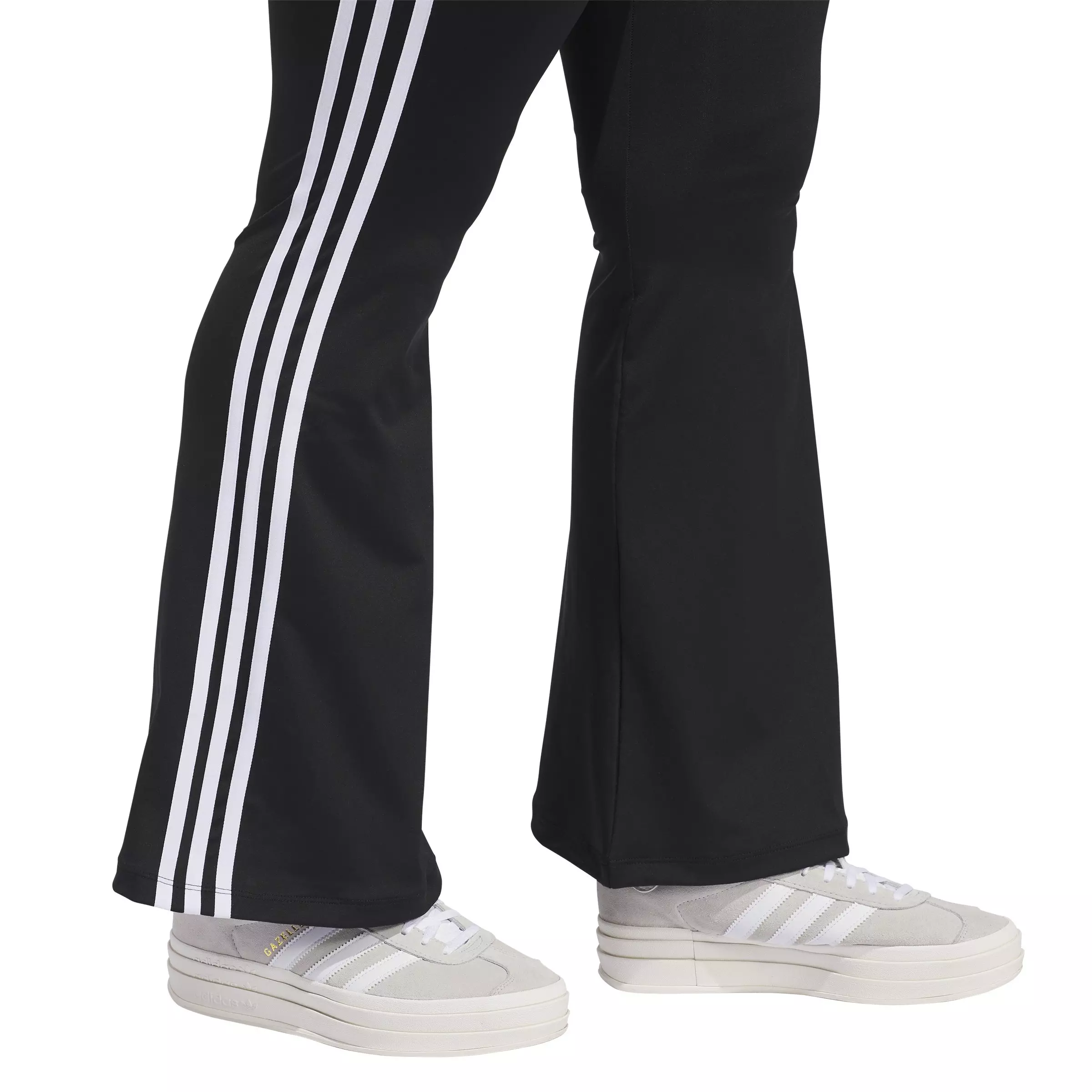 adidas Originals Women's Retro Flared Leggings-Black - BLACK