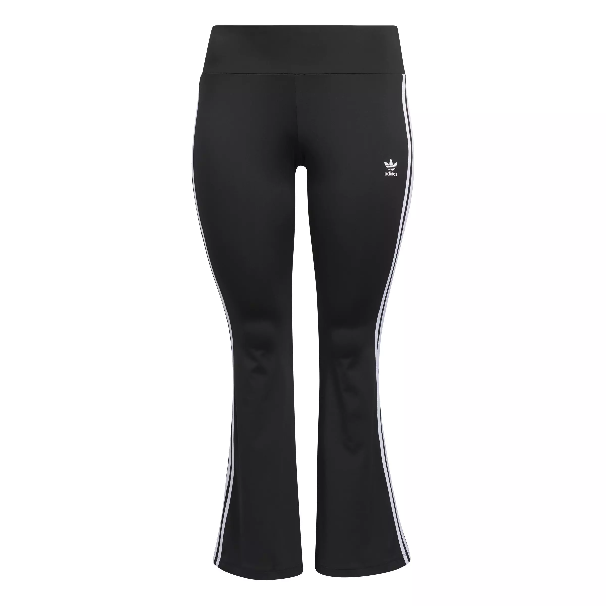 adidas Originals Women's Retro Flared Leggings-Black - BLACK