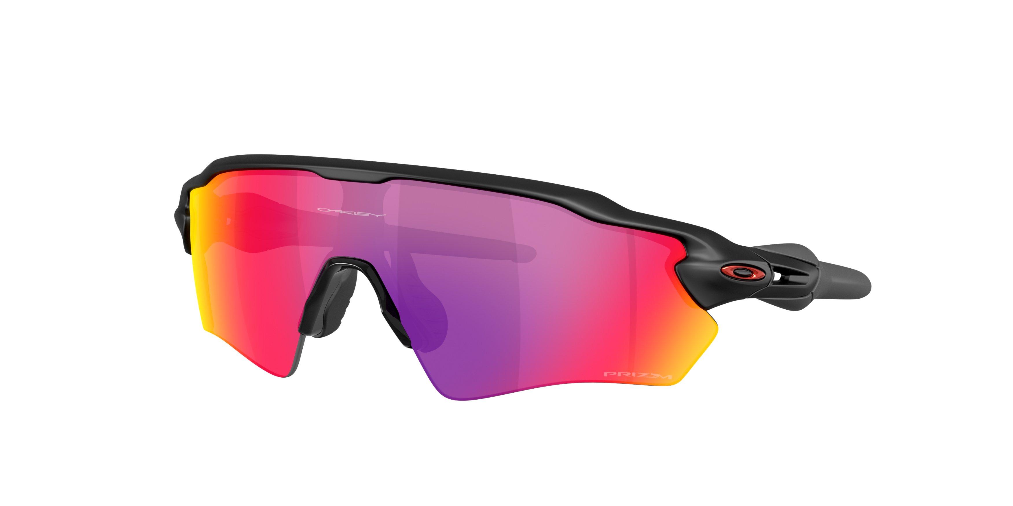 Oakley Radar EV Path S Prizm Road Sunglasses - Matte Black - BLACK/RED Thumbnail View 1