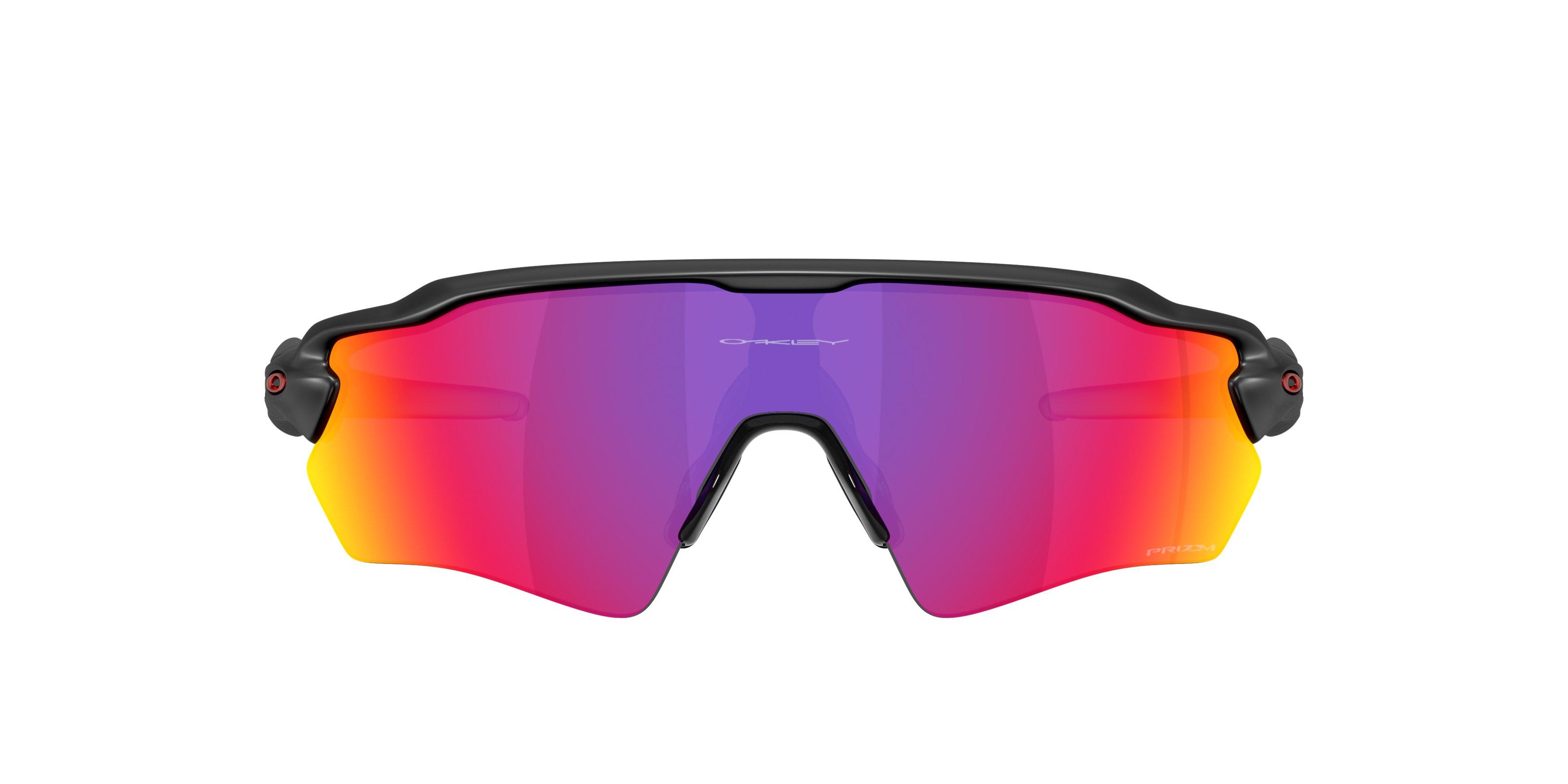 Oakley Radar EV Path S Prizm Road Sunglasses - Matte Black - BLACK/RED Thumbnail View 3