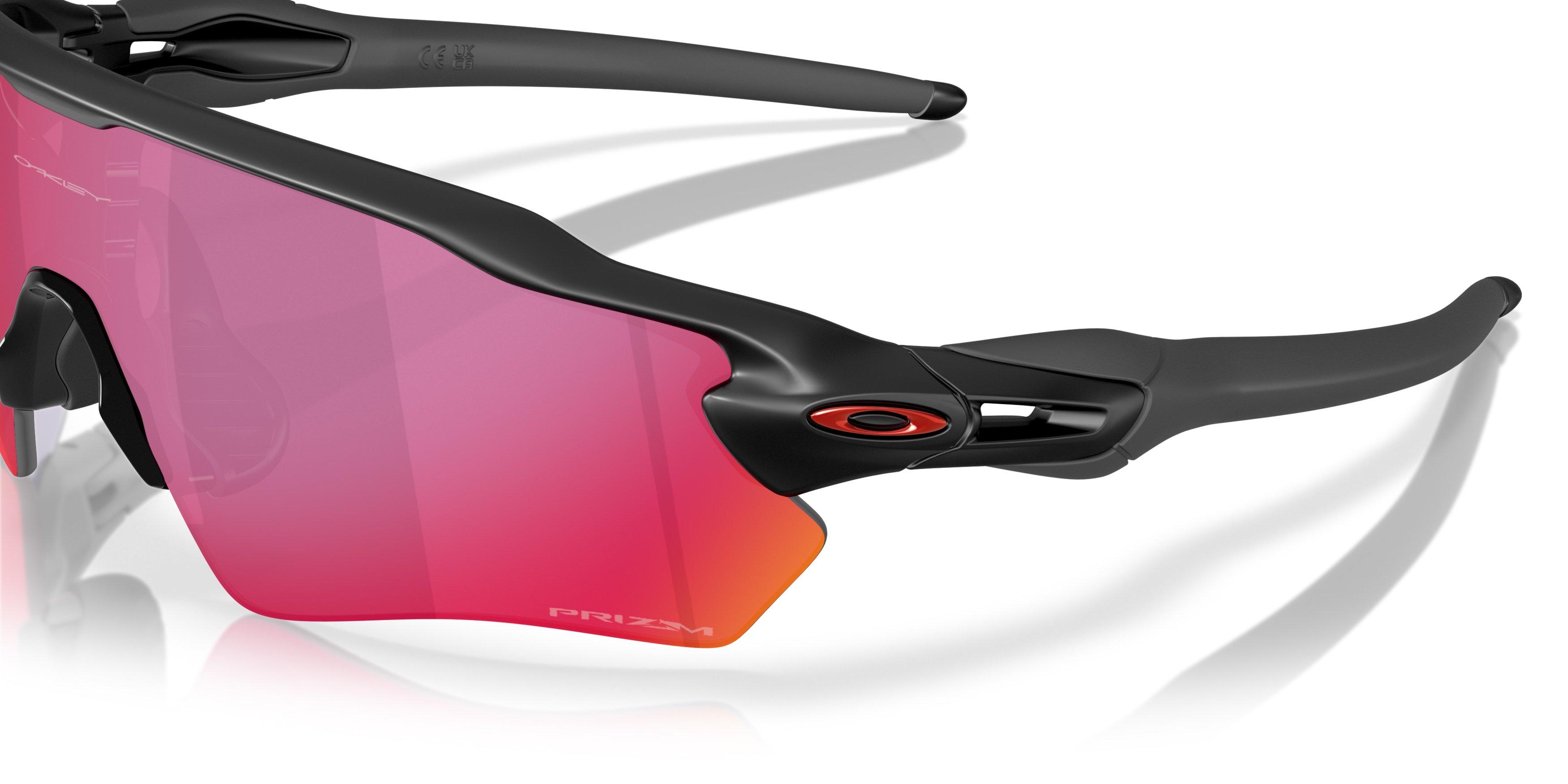 Oakley Radar EV Path S Prizm Road Sunglasses - Matte Black - BLACK/RED Thumbnail View 5