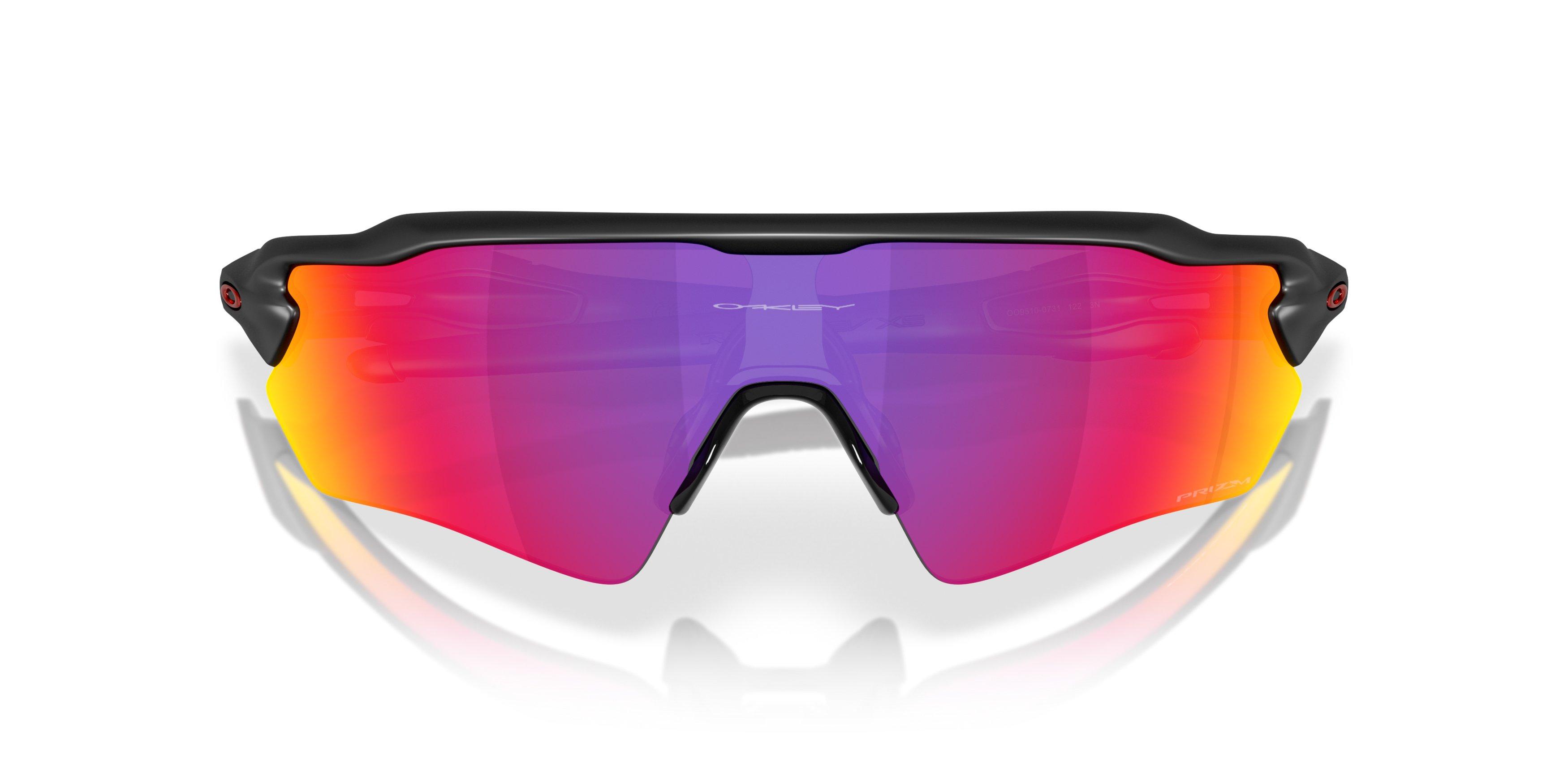 Oakley Radar EV Path S Prizm Road Sunglasses - Matte Black - BLACK/RED Thumbnail View 7