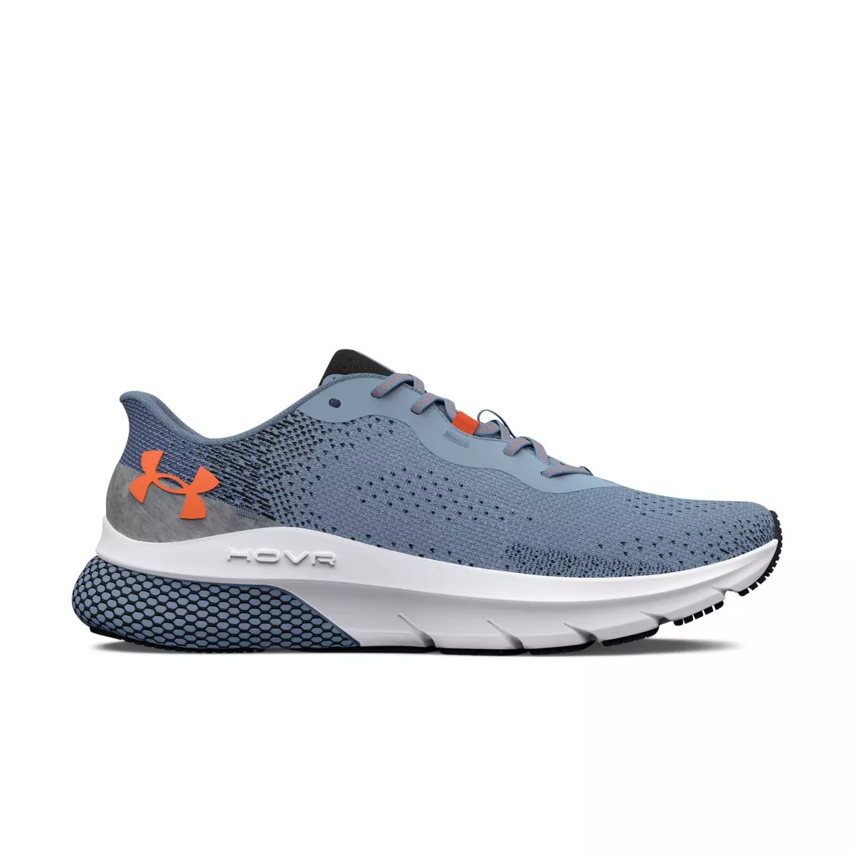 Under Armour HOVR Turbulence 2 "Blue Granite / Black / Dark Tangerine" Men's Running Shoe - BLUE/BLACK