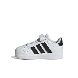 adidas Streettalk "Ftwr White/Core Black/Core Black" Infant Girls' Shoe - WHITE/BLACK/BLACK