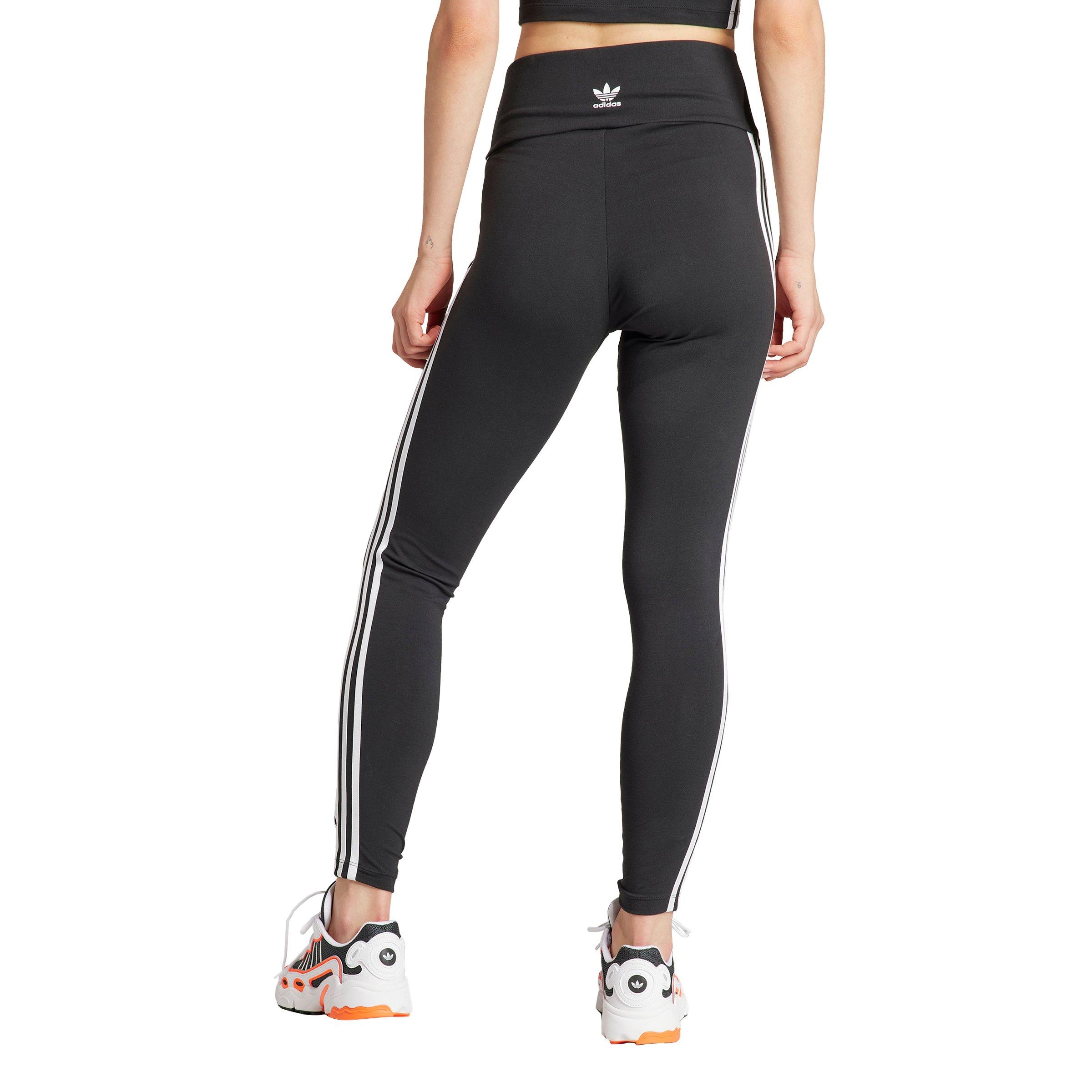 adidas Originals Women's 3-Stripes Leggings-Black - BLACK Thumbnail View 2