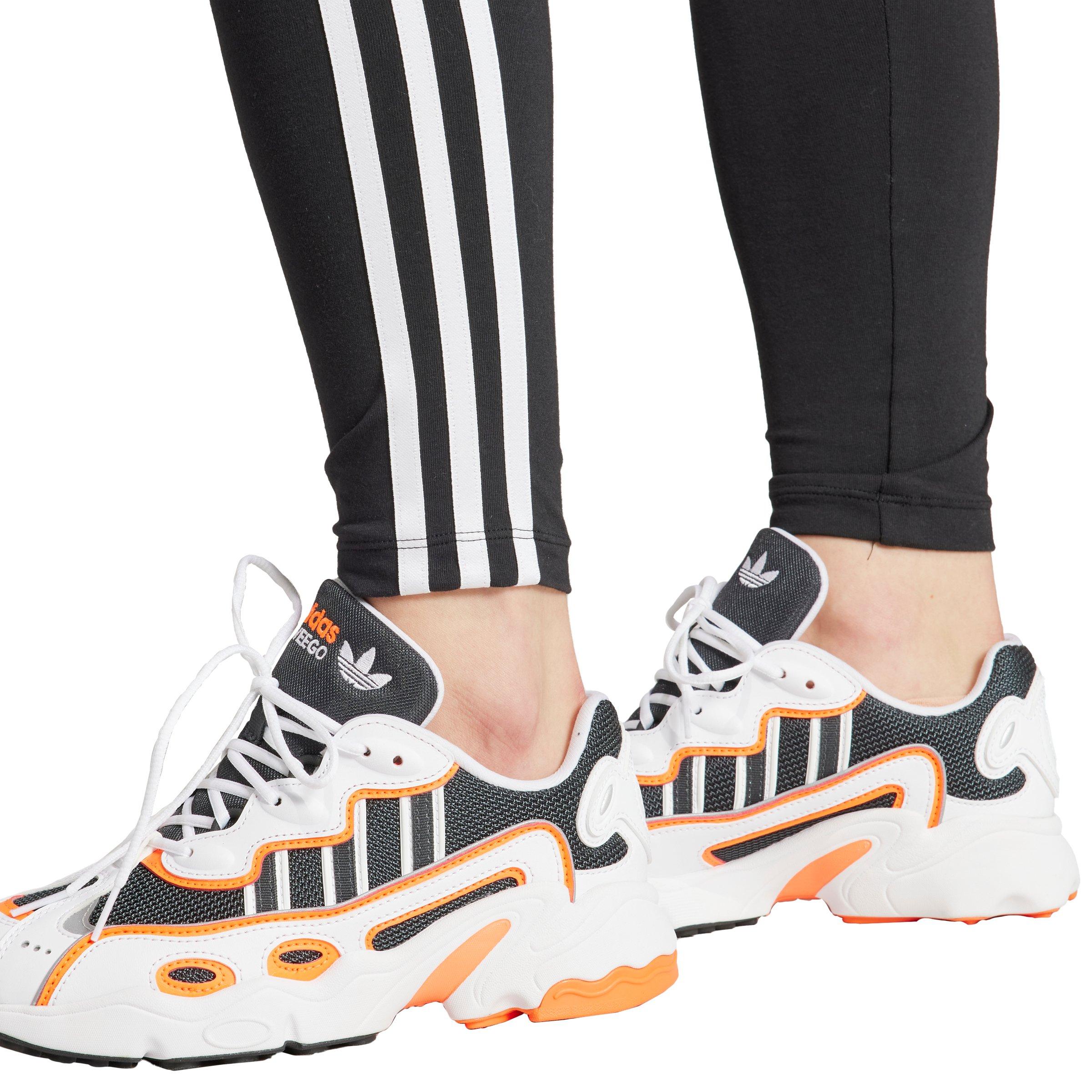 adidas Originals Women's 3-Stripes Leggings-Black - BLACK Thumbnail View 3