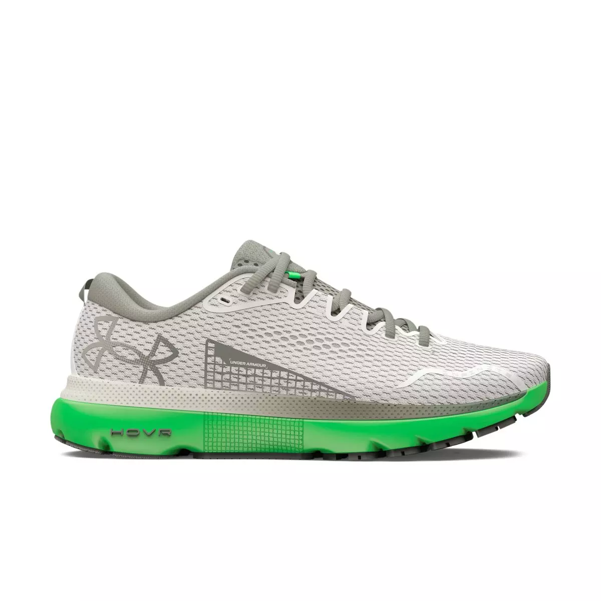 Under Armour HOVR Infinite 5 "White Clay / Green Screen / Colorado Sage" Men's Running Shoe - WHITE/GREEN
