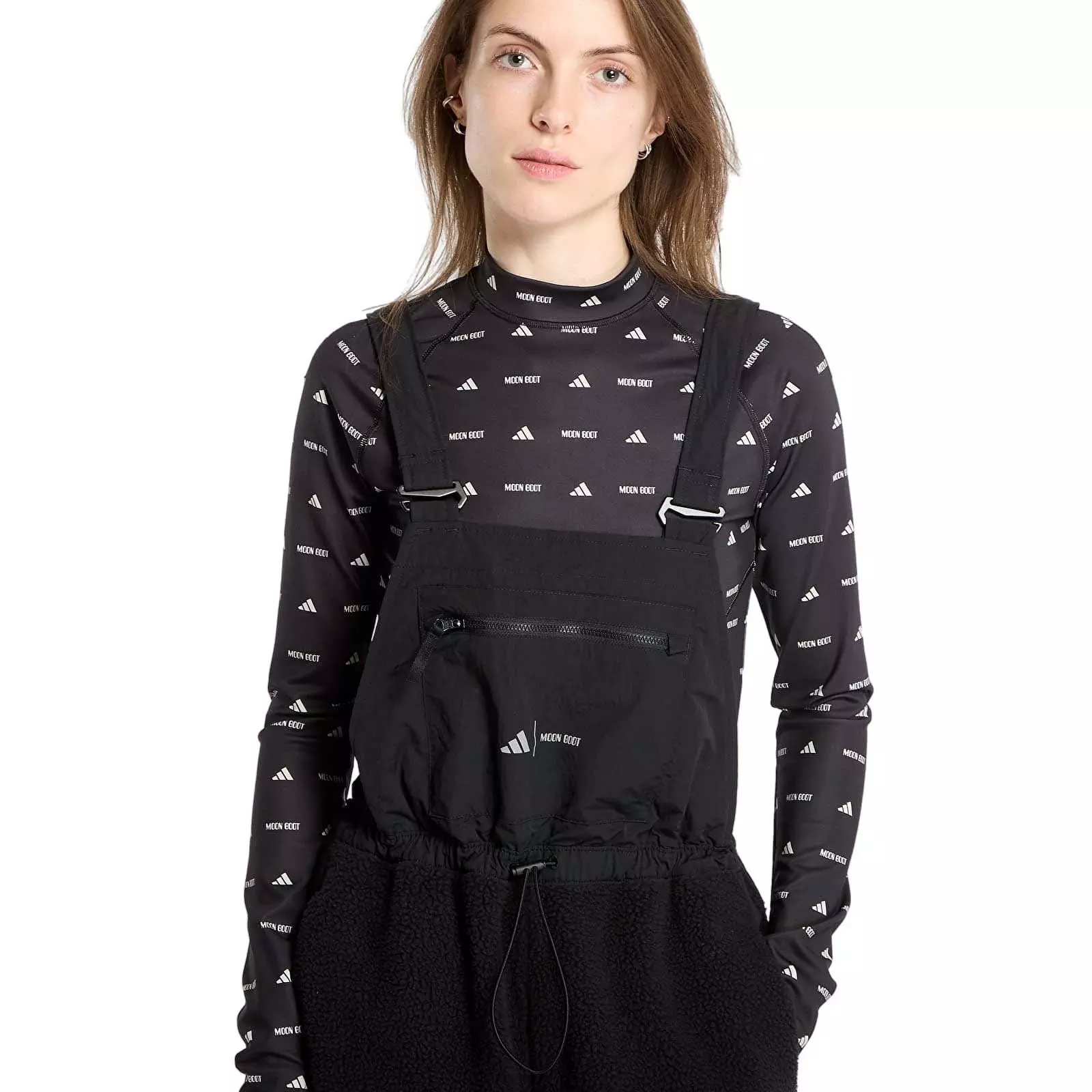 adidas X Moon Boot Women's Bib Pant - Black - BLACK