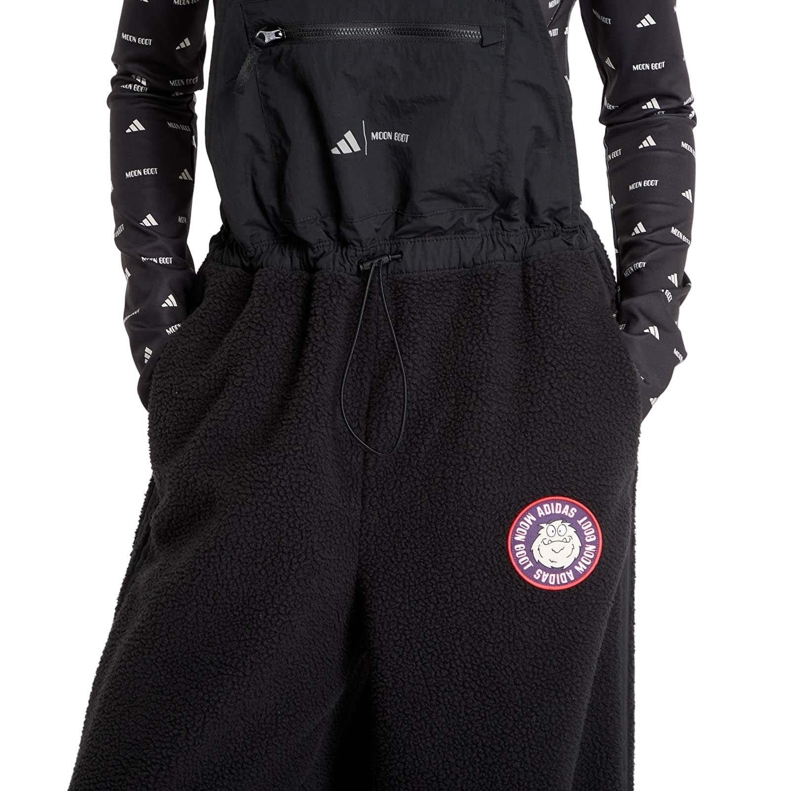 adidas X Moon Boot Women's Bib Pant - Black - BLACK Thumbnail View 4