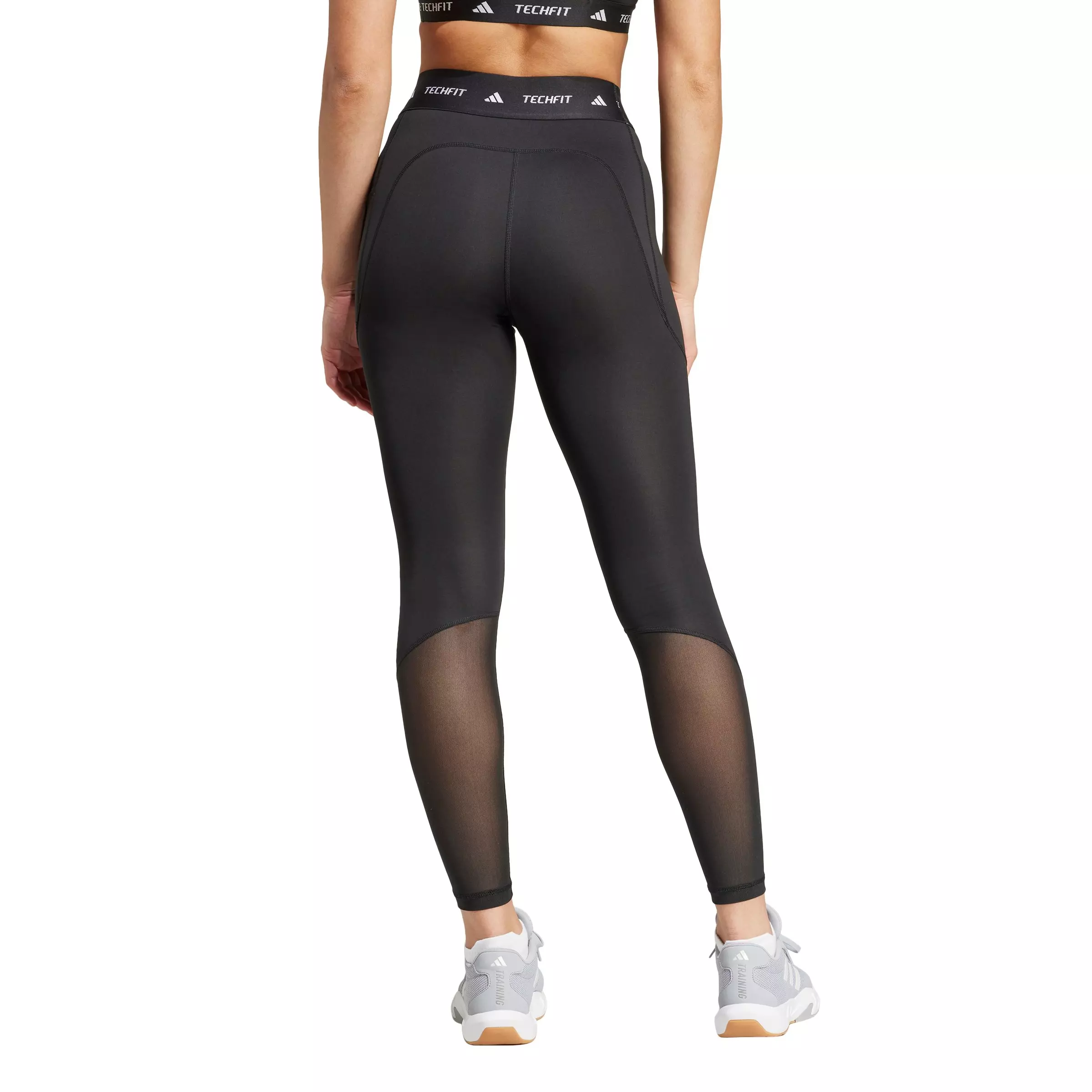 adidas Women's Techfit Stash Pocket Full-Length Leggings-Black - BLACK