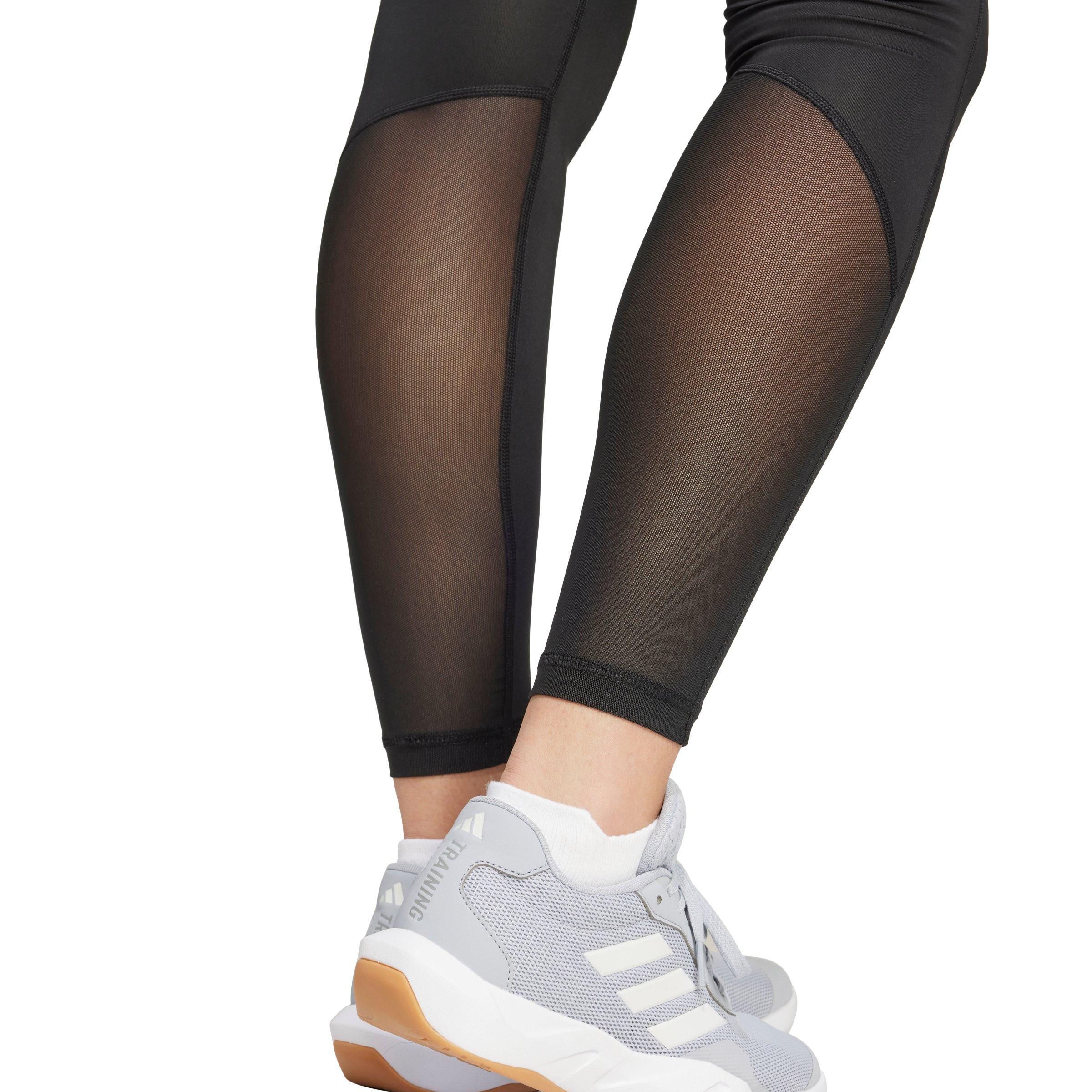 adidas Women's Techfit Stash Pocket Full-Length Leggings-Black - BLACK Thumbnail View 3