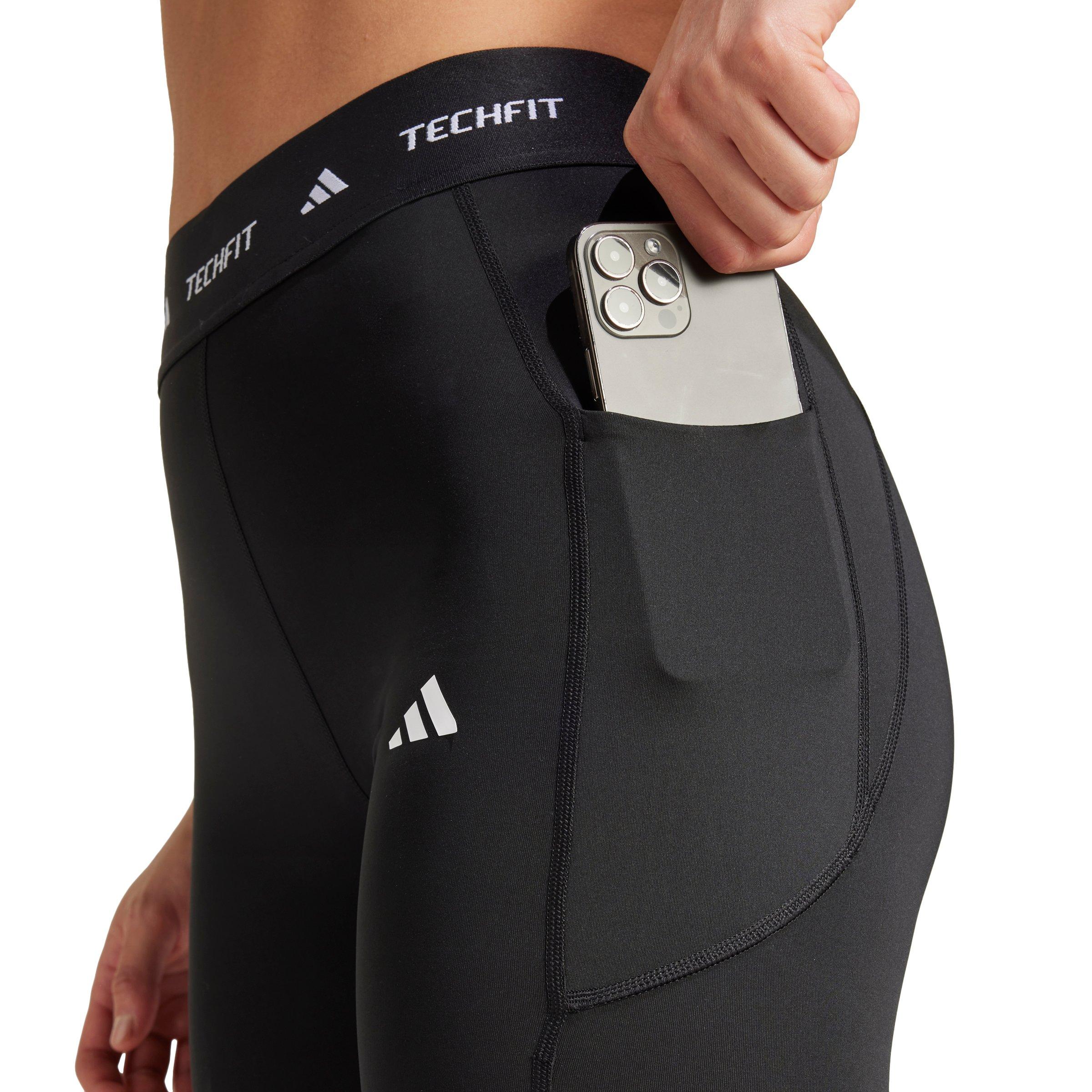 【ADIDAS】TECHFIT Stash Pocket Full-Length Leggings IT2282 adidas Women's Techfit Stash Pocket Full-Length Leggings-Black