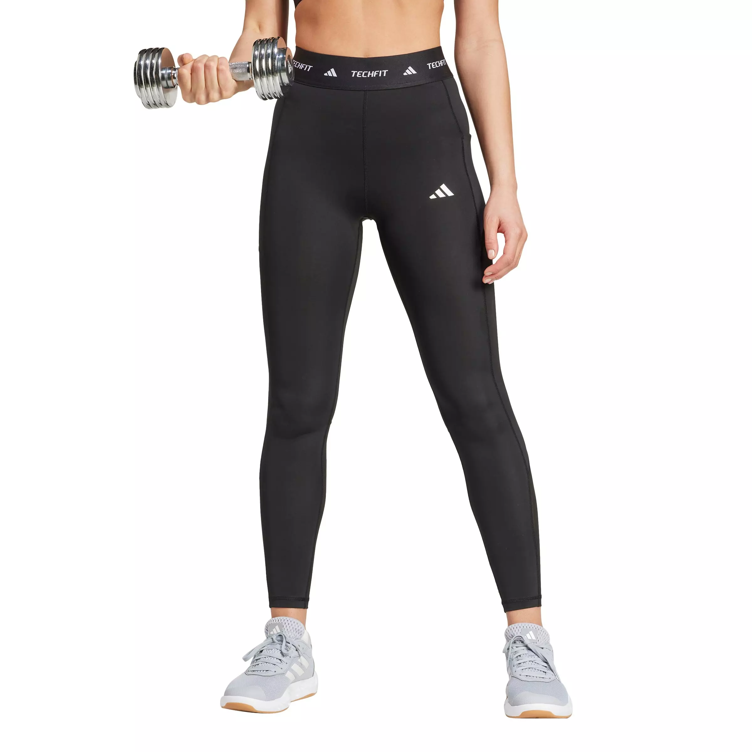 adidas Women's Techfit Stash Pocket Full-Length Leggings - Black - BLACK