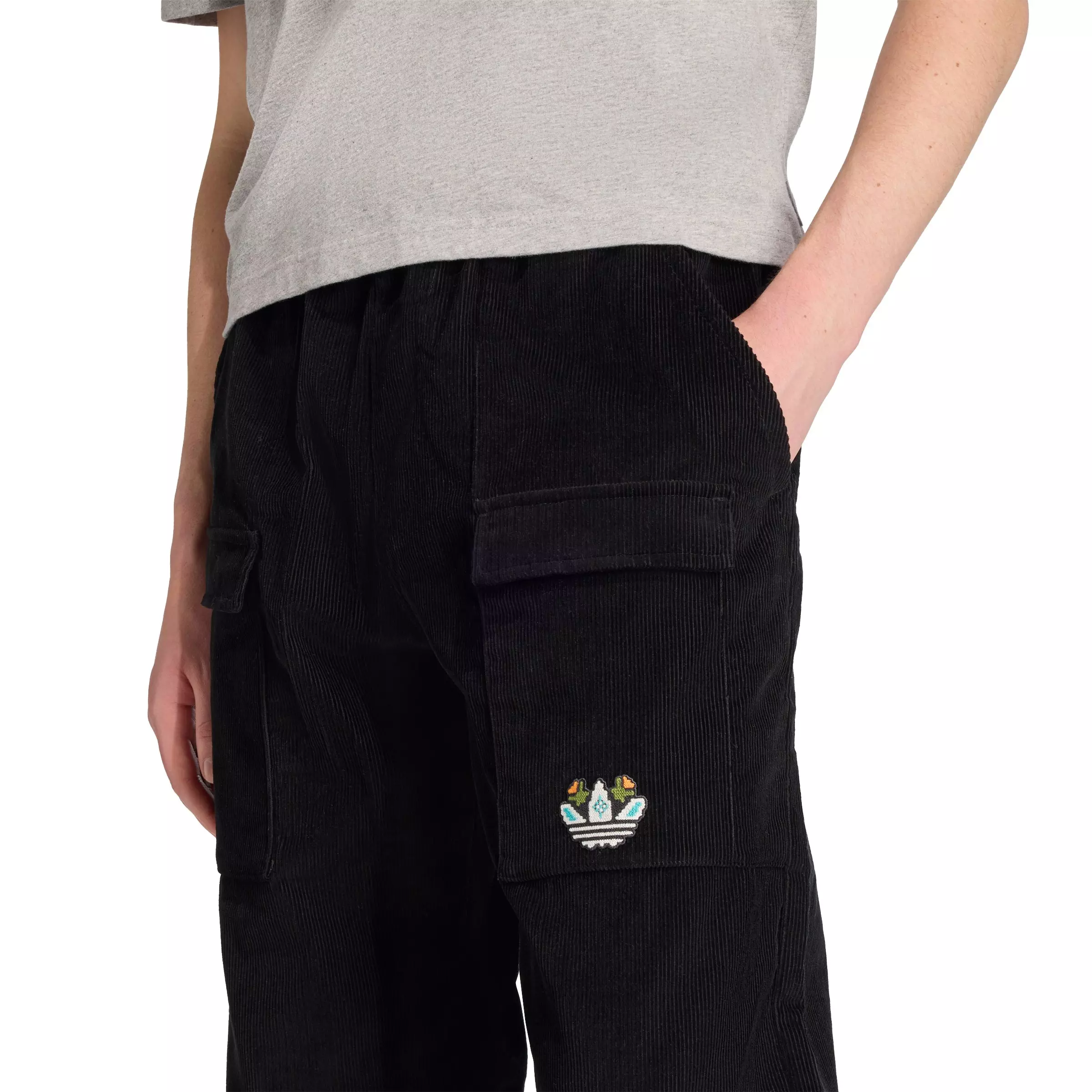 adidas Originals Men's Monogram Regular Pants -Black - BLACK