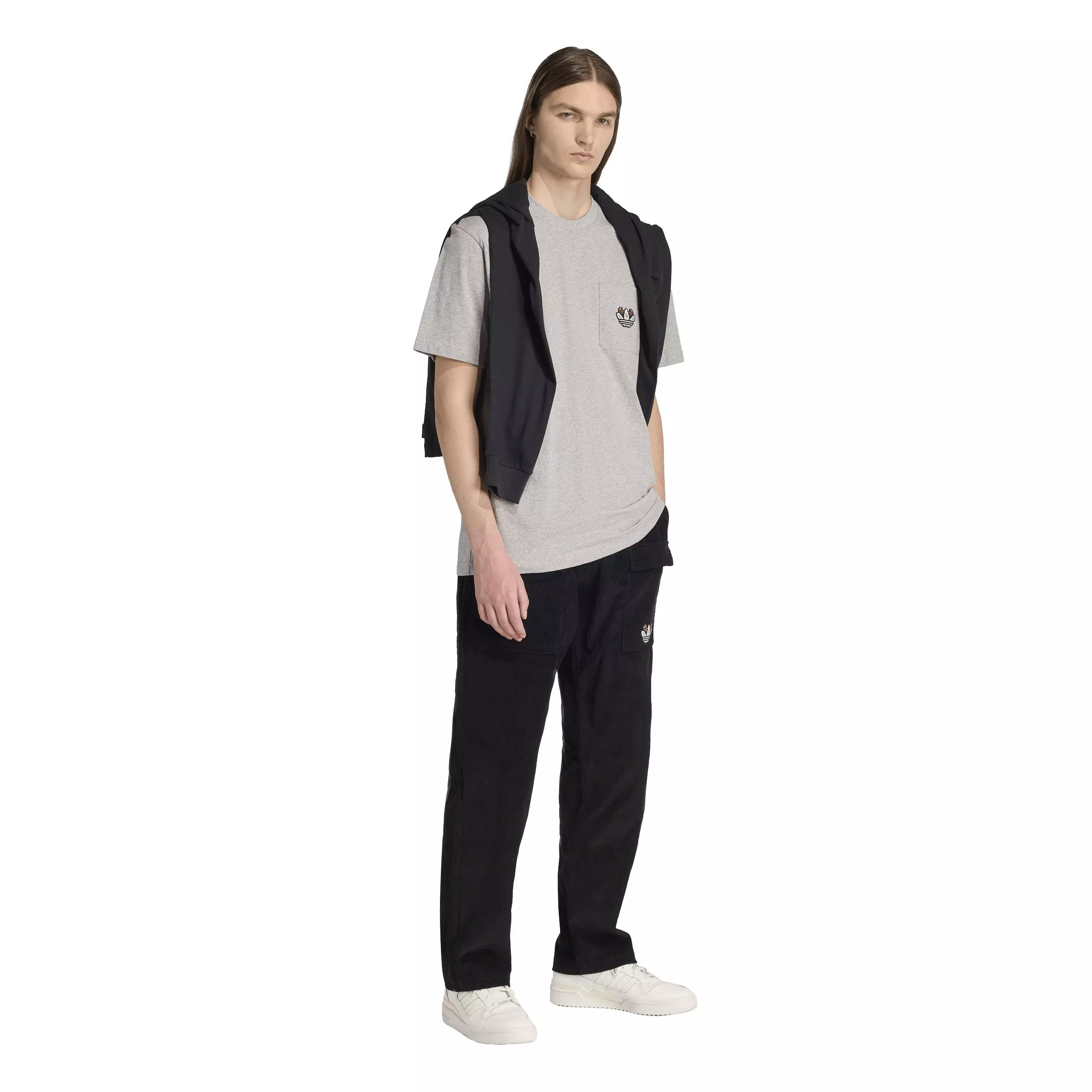 adidas Originals Men's Monogram Regular Pants -Black - BLACK