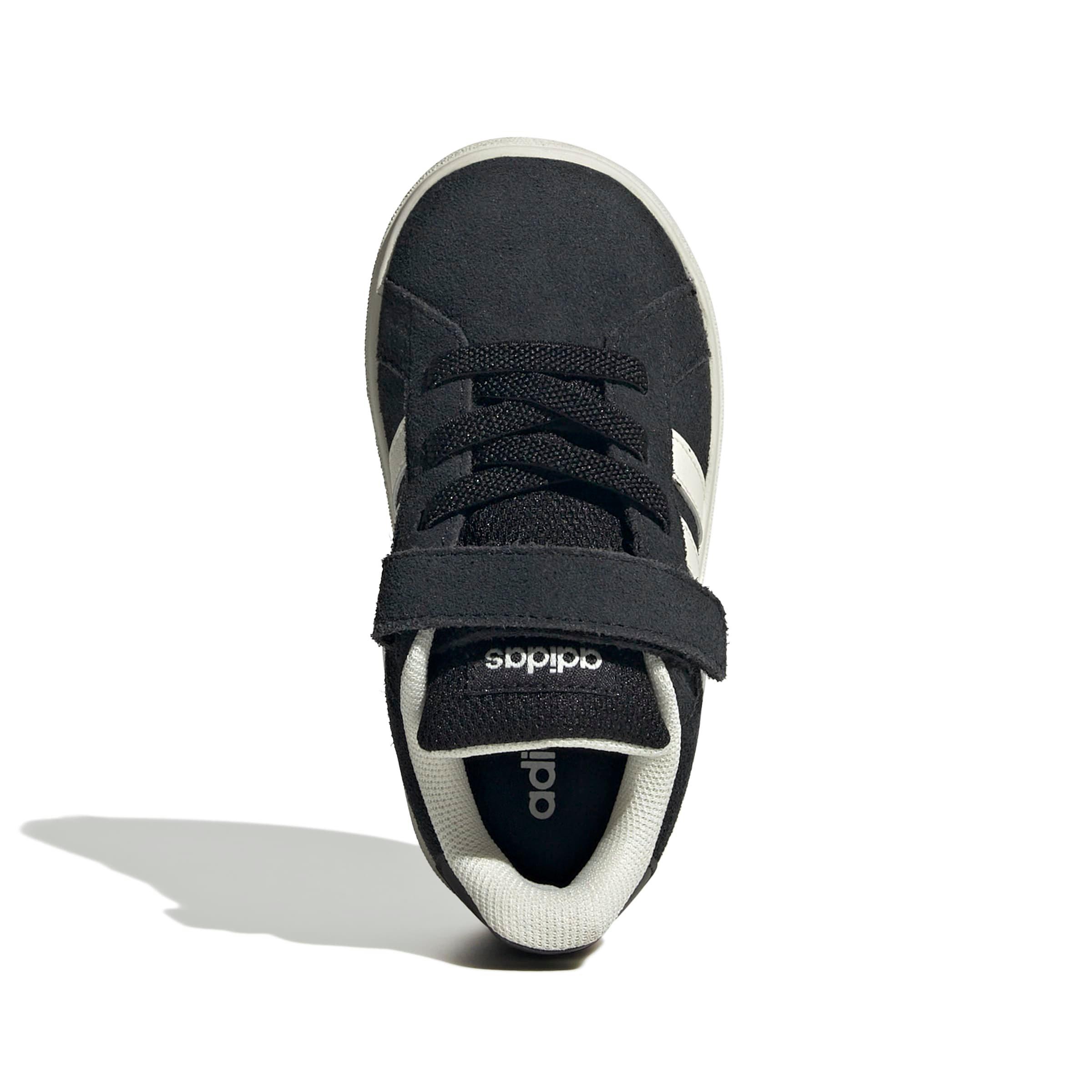 adidas Grand Court 2.0 "Core Black/Off White/Ftwr White" Infant Boys' Shoe - BLACK/OFF WHITE/WHITE