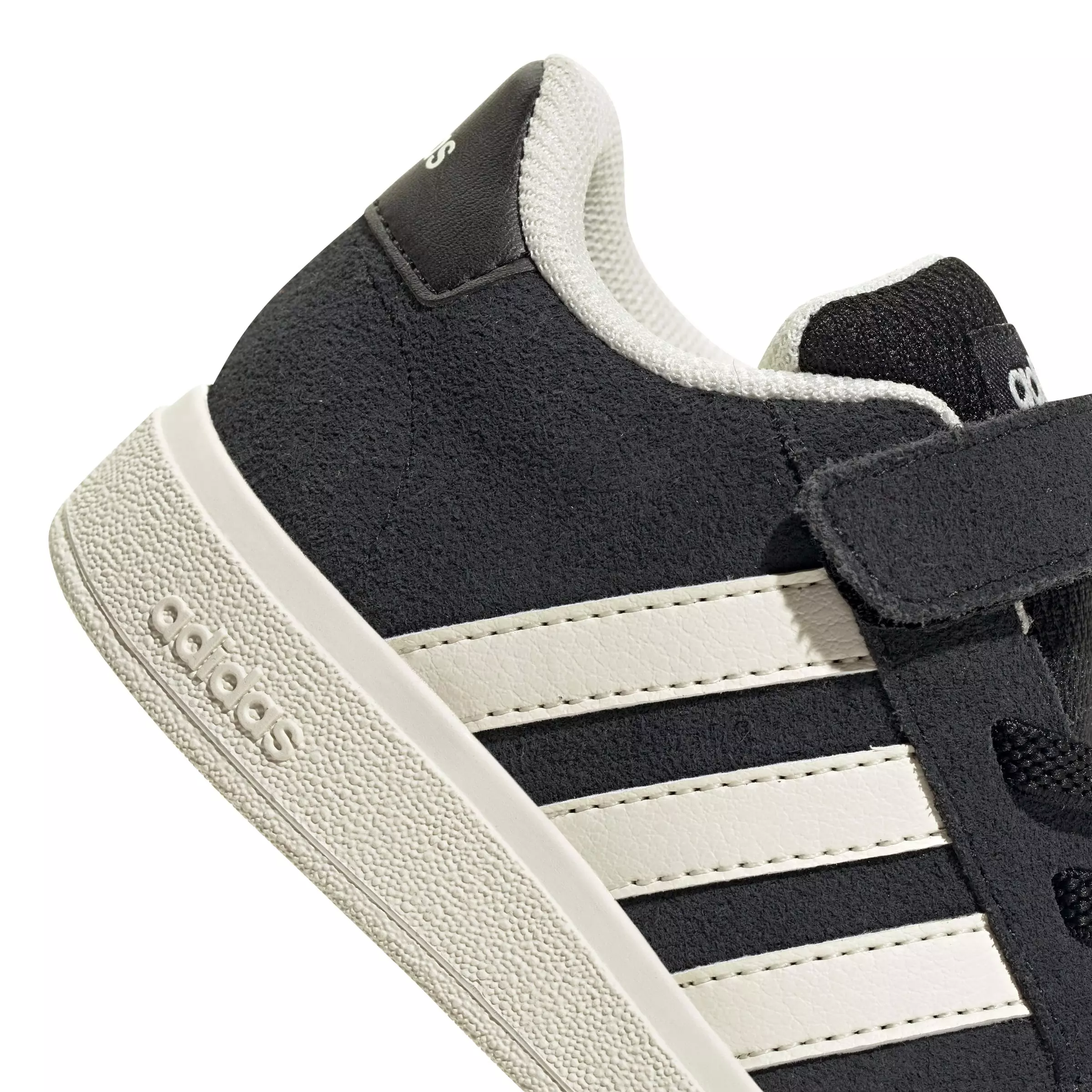 adidas Grand Court 2.0 "Core Black/Off White/Ftwr White" Infant Boys' Shoe - BLACK/OFF WHITE/WHITE