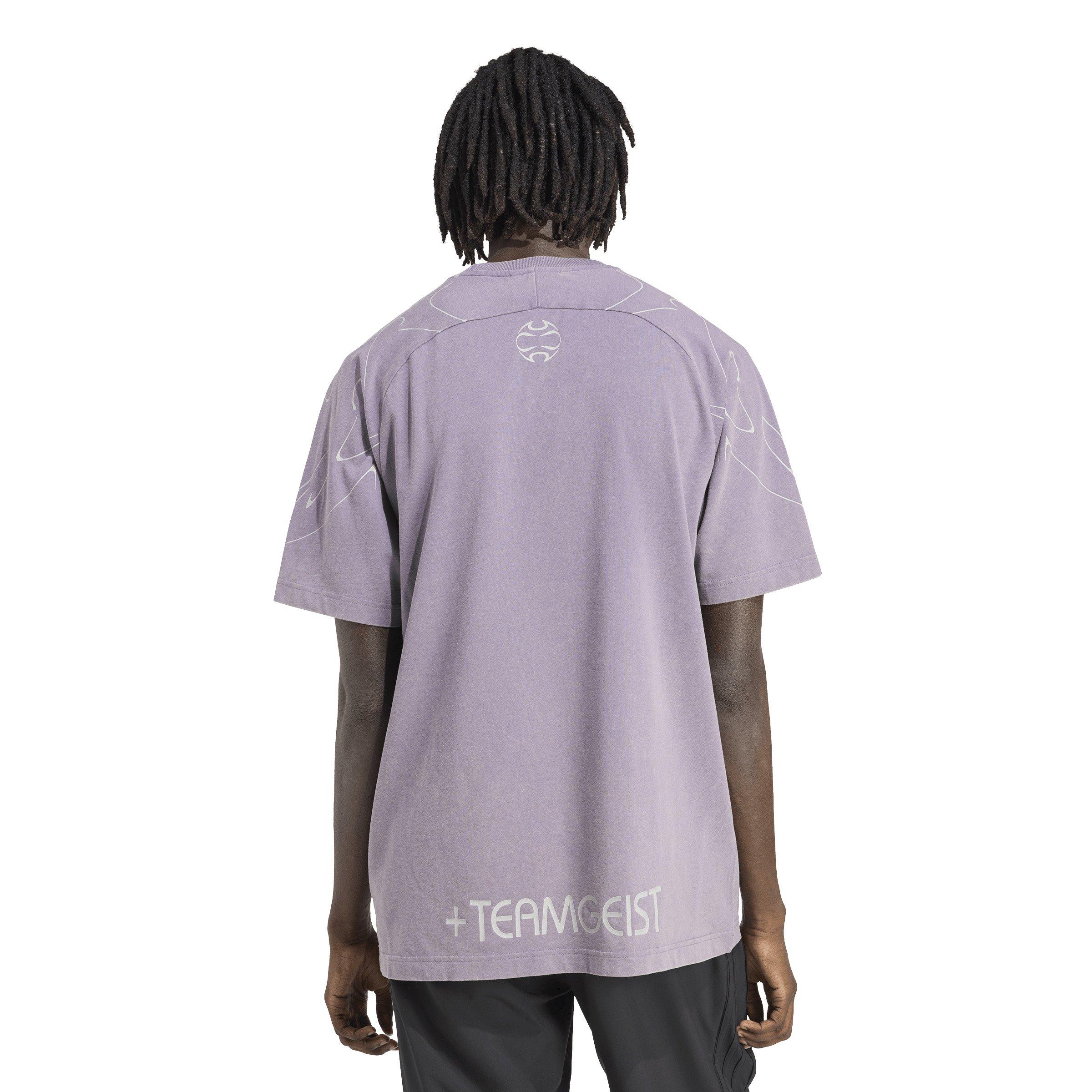 adidas Originals Men's Adilenium Season 4 Teamgeist Graphic Tee -Violet - VIOLET Thumbnail View 2