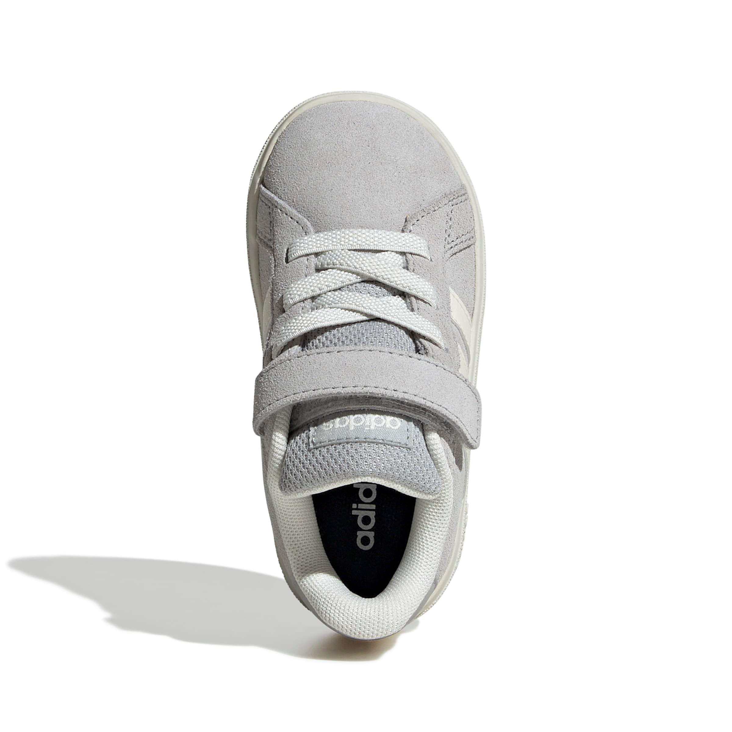 adidas Grand Court 2.0 "Grey Two/Off White/Ftwr White" Infant Boys' Shoe - GREY/OFF WHITE/WHITE