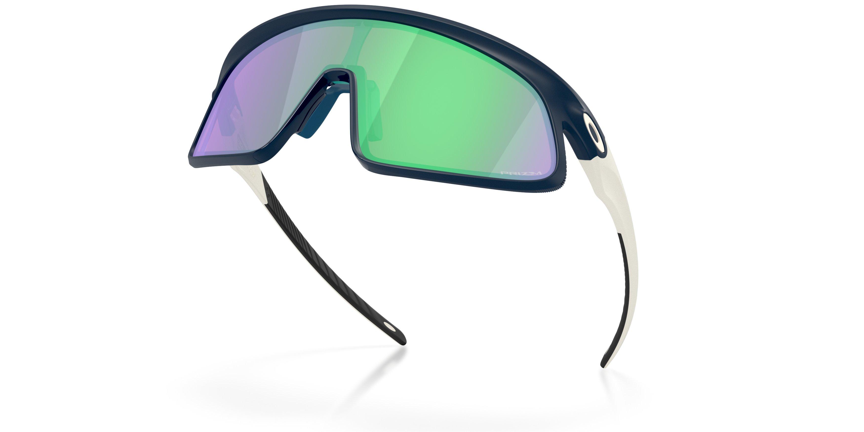 Oakley RSLV Prizm Road Jade Sunglasses - Matte Abyss - BLUE/GREEN Thumbnail View 4