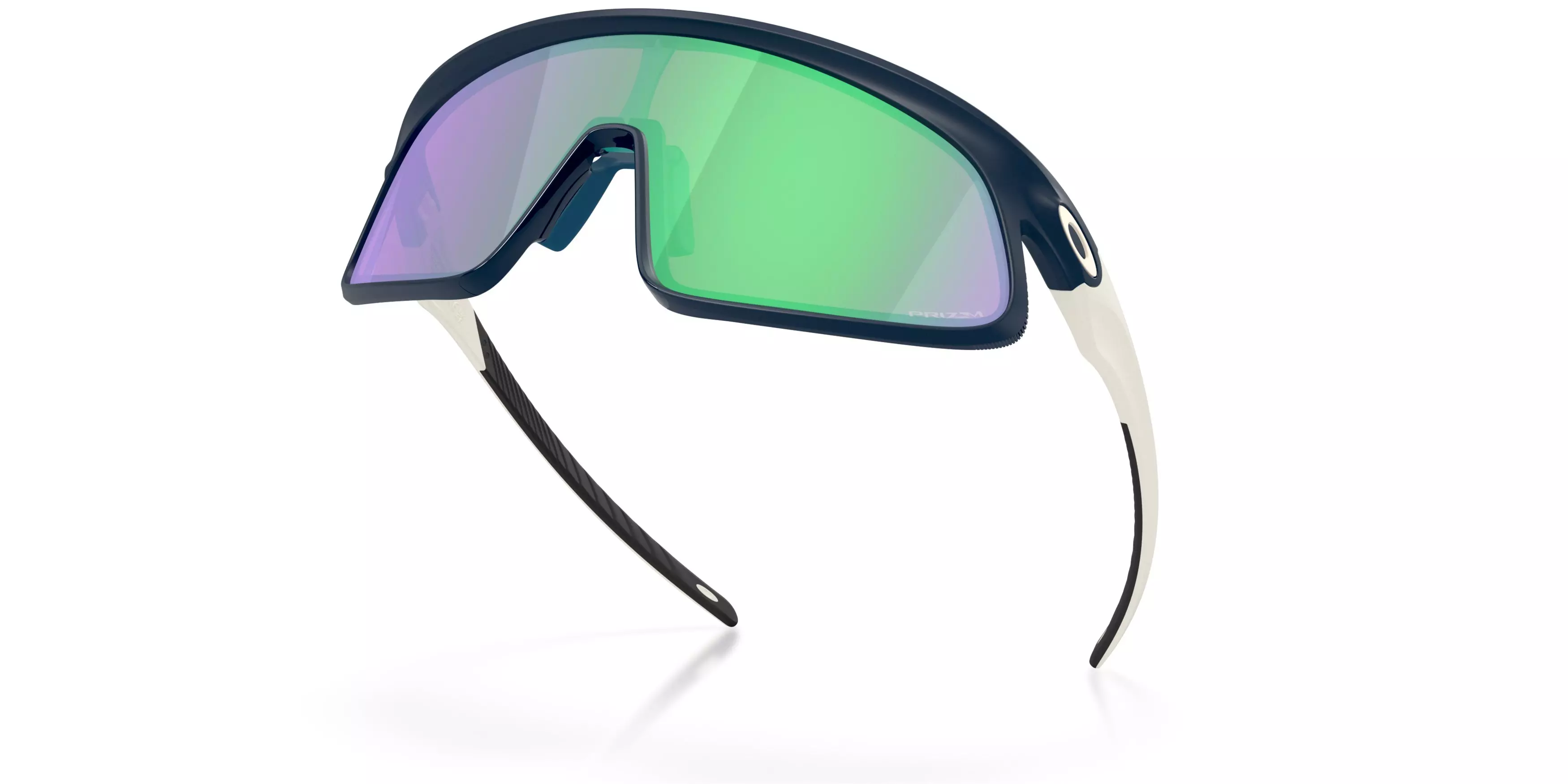 Oakley RSLV Prizm Road Jade Sunglasses - Matte Abyss - BLUE/GREEN