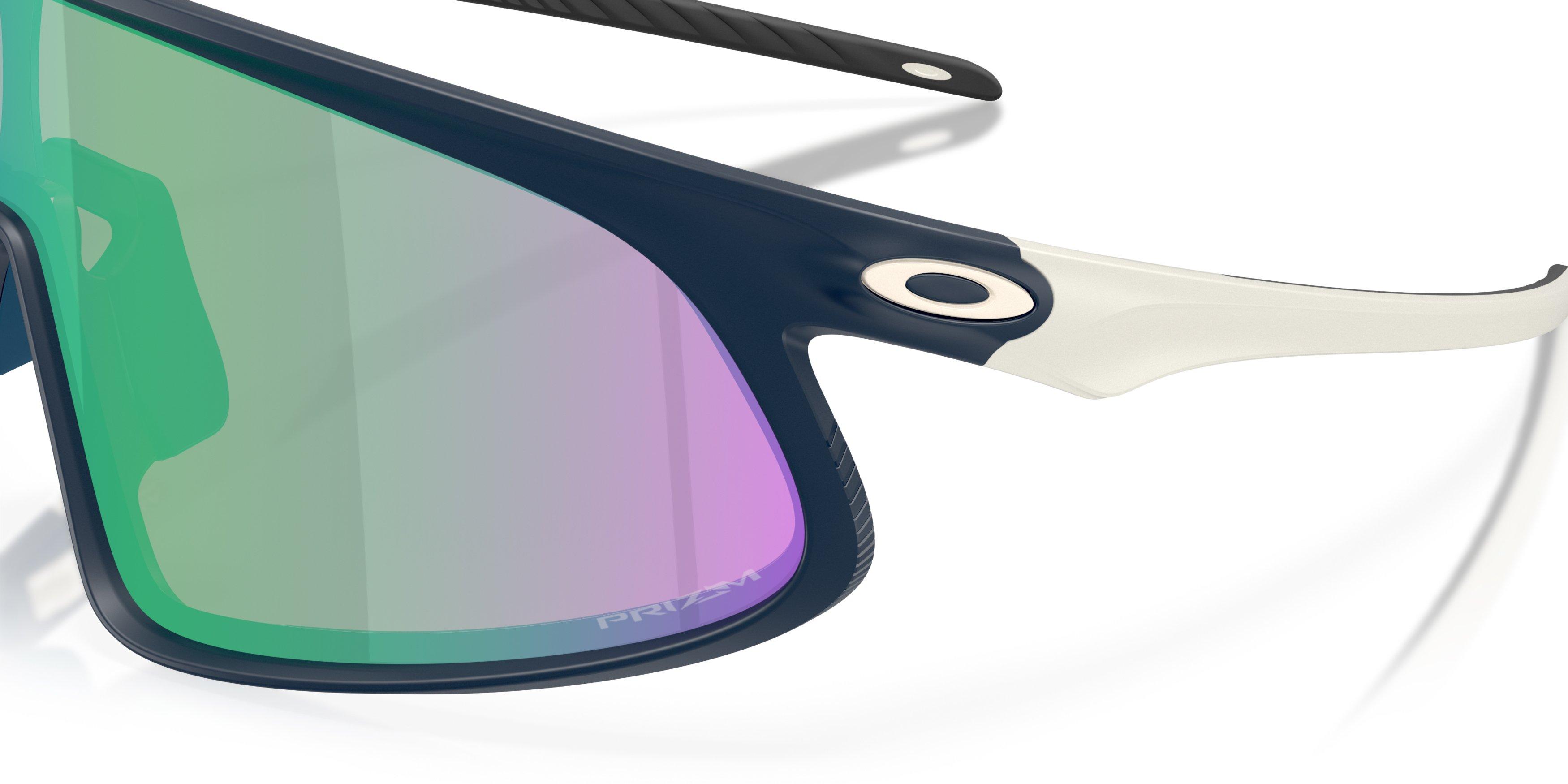 Oakley RSLV Prizm Road Jade Sunglasses - Matte Abyss - BLUE/GREEN Thumbnail View 5