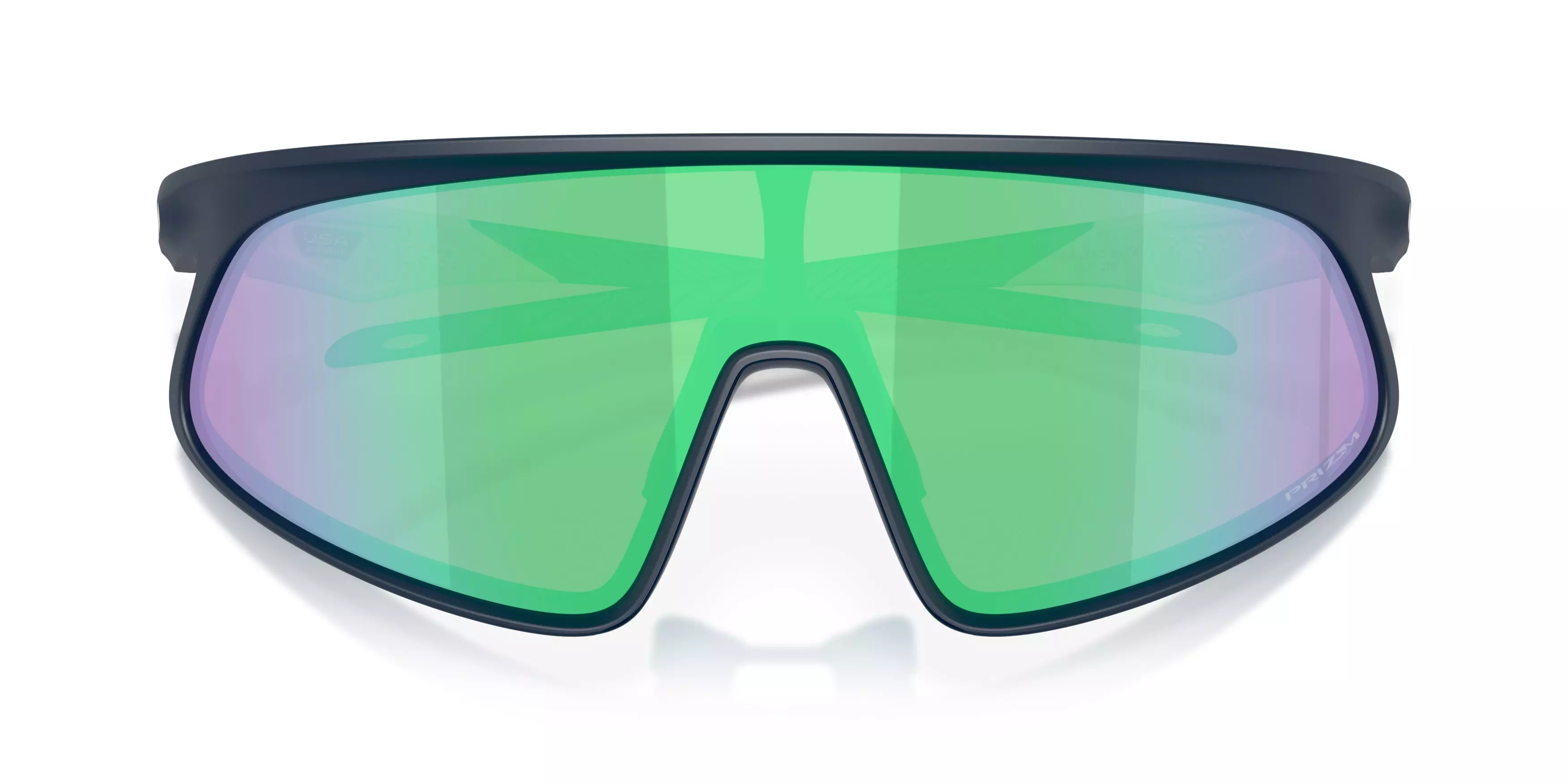 Oakley RSLV Prizm Road Jade Sunglasses - Matte Abyss - BLUE/GREEN