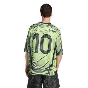 adidas Originals Men's Adilenium Season 4 Teamgeist Printed Jersey -Lime Green