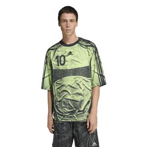 adidas Originals Men's Adilenium Season 4 Teamgeist Printed Jersey -Lime Green