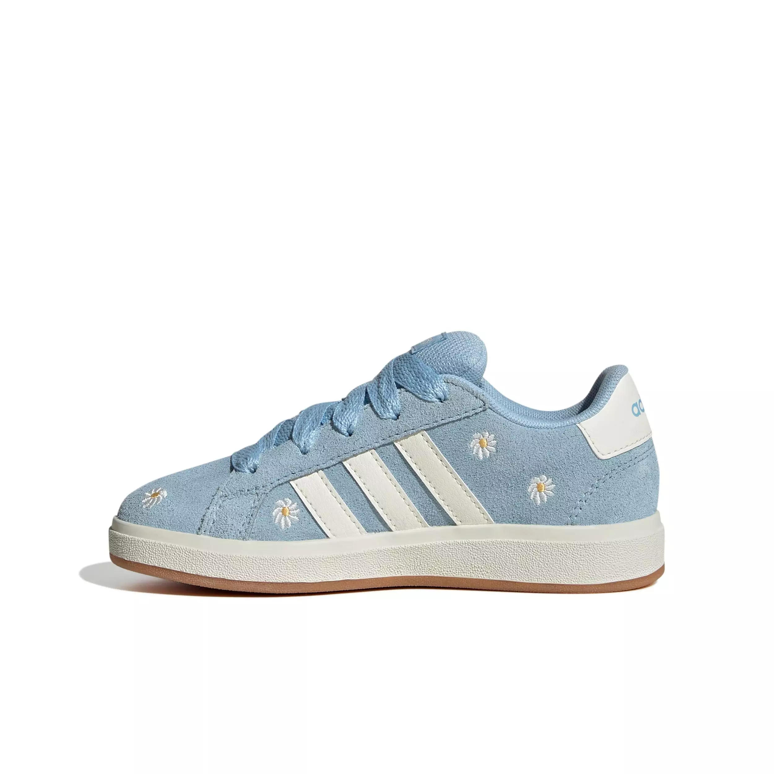 adidas Grand Court 00s "Clear Sky/Off White/Gum 10" Preschool Girls' Shoe - SKY/OFF WHITE/GUM