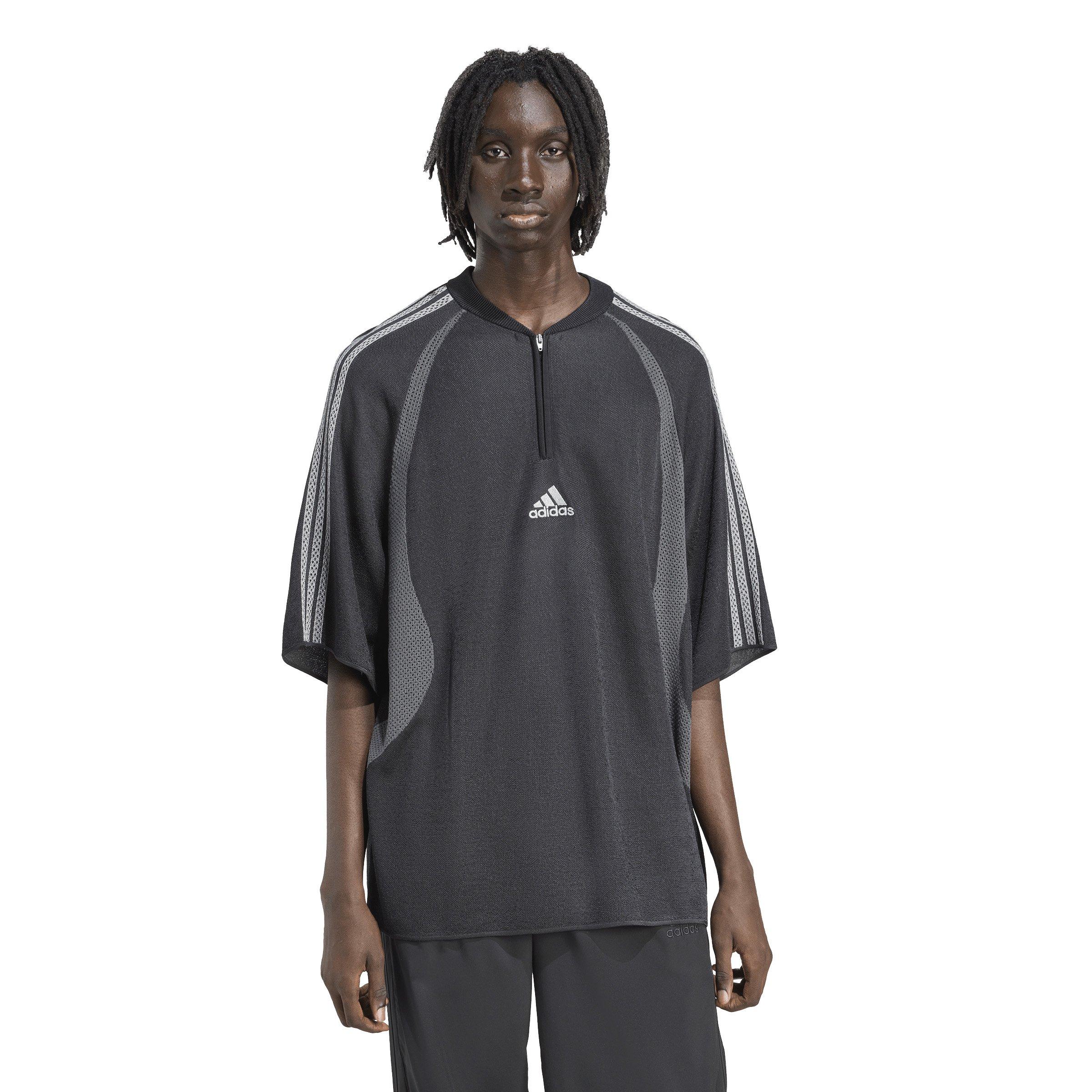 adidas Originals Men's Adilenium Season 4 Teamgeist Knitted Jersey -Black - BLACK Thumbnail View 1