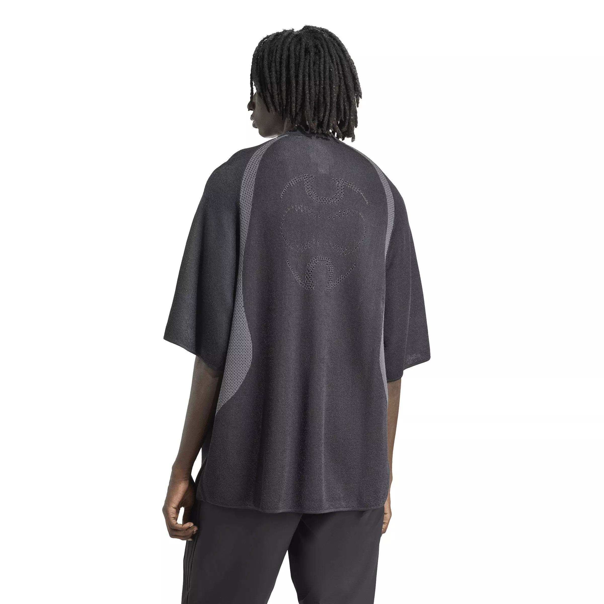 adidas Originals Men's Adilenium Season 4 Teamgeist Knitted Jersey -Black - BLACK