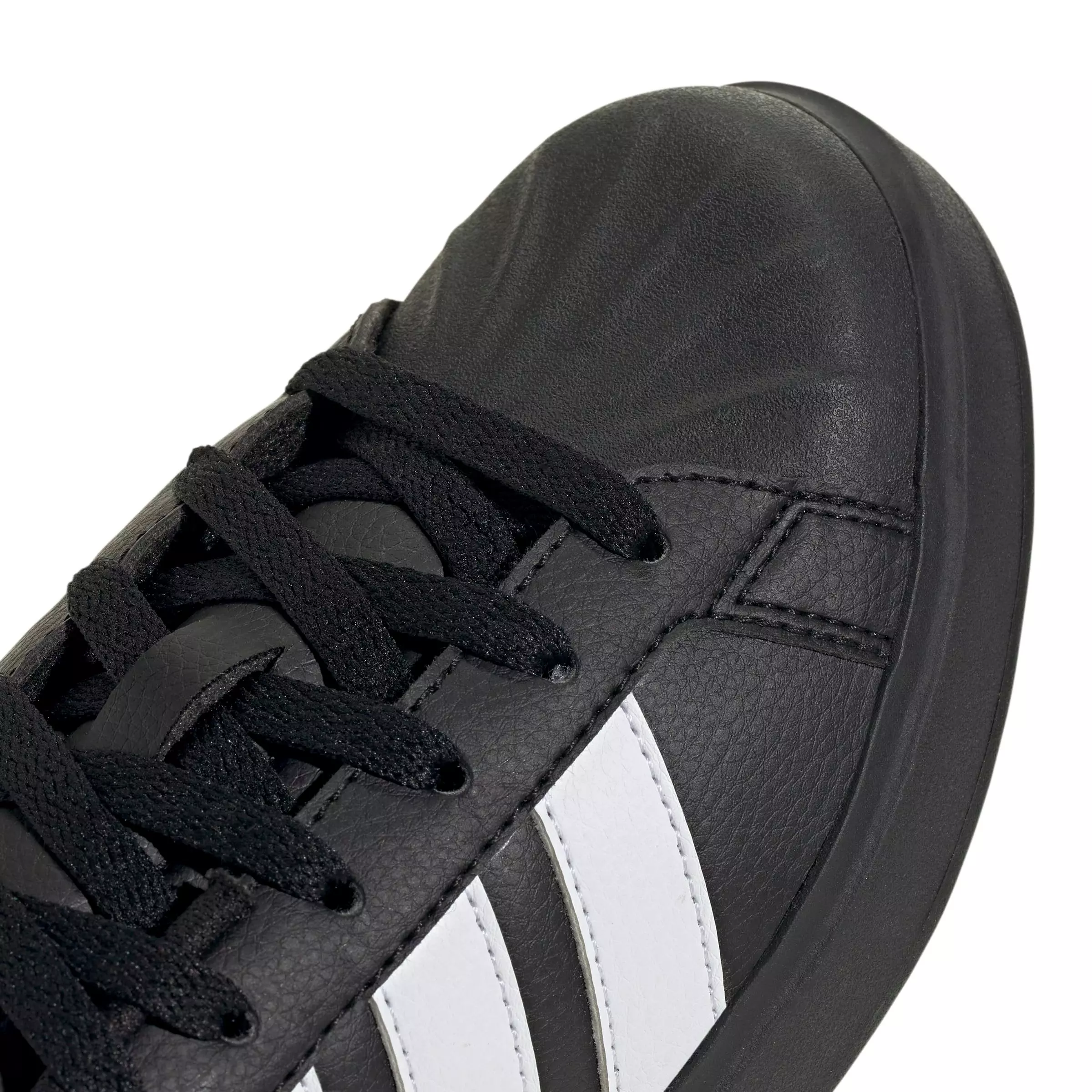 adidas Streettalk "Core Black/Ftwr White/Gold Metallic" Grade School Girls' Shoe - BLACK/WHITE/GOLD