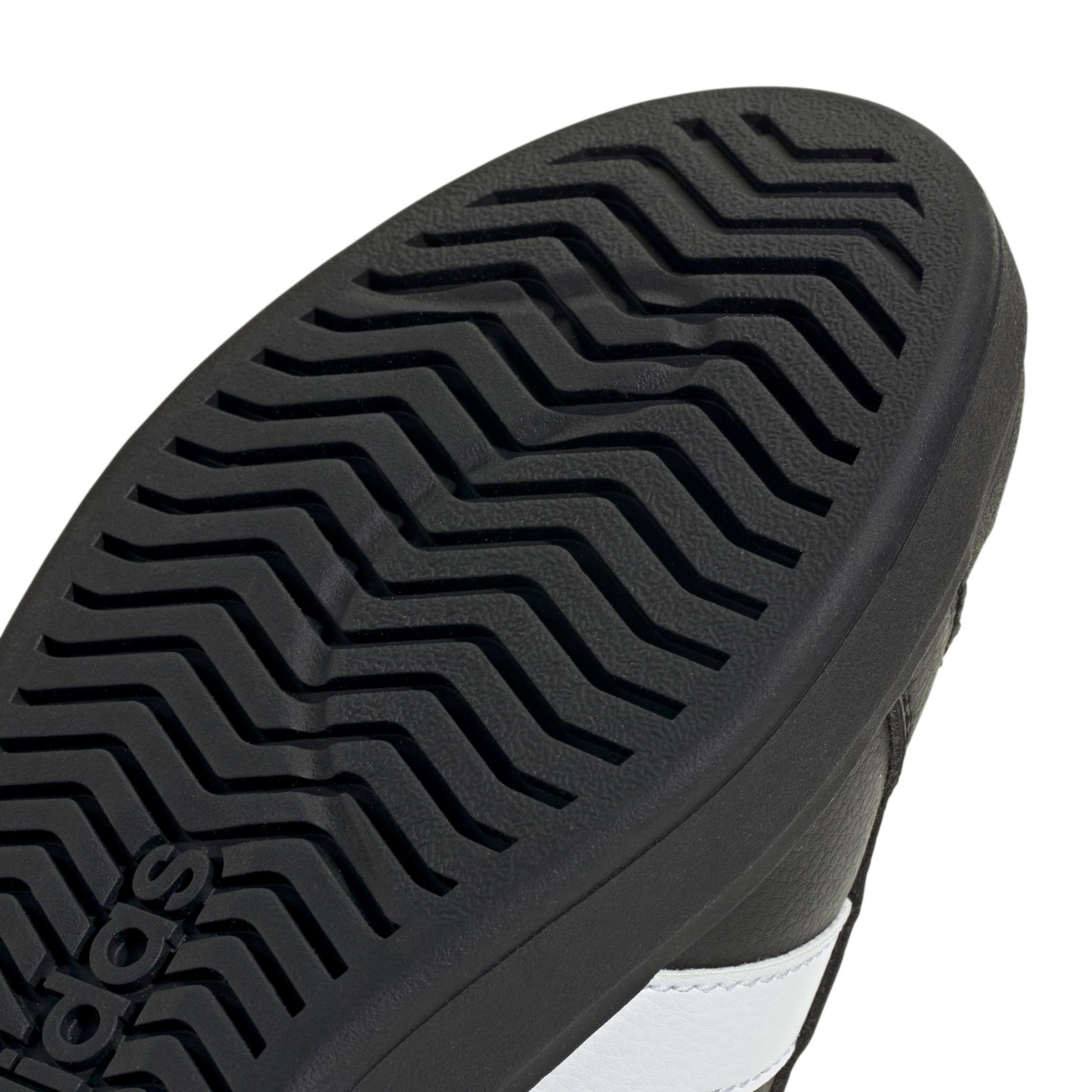 adidas Streettalk "Core Black/Ftwr White/Gold Metallic" Grade School Girls' Shoe - BLACK/WHITE/GOLD