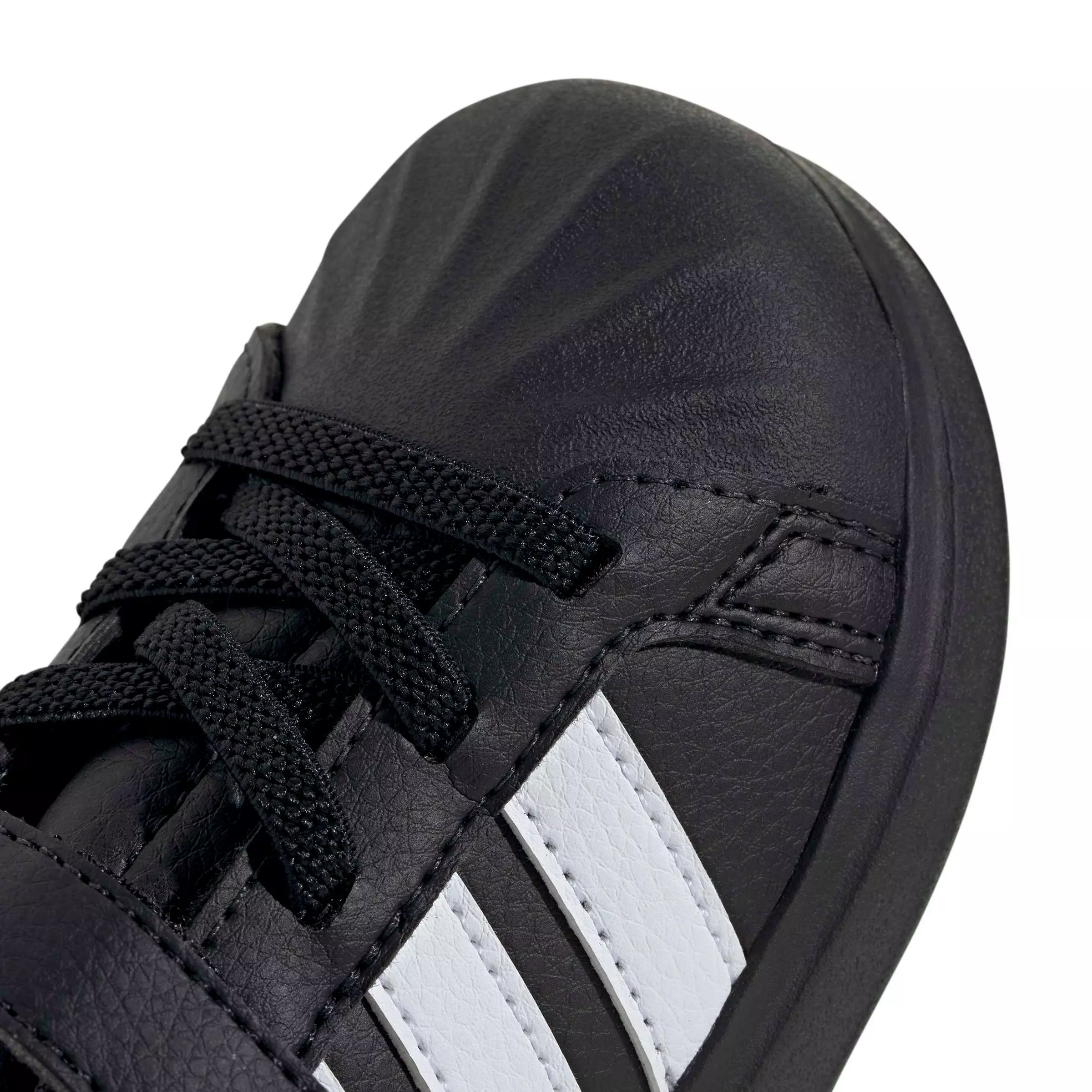 adidas Streettalk "Core Black/Ftwr White/Gold Metallic" Infant Girls' Shoe - BLACK/WHITE/GOLD