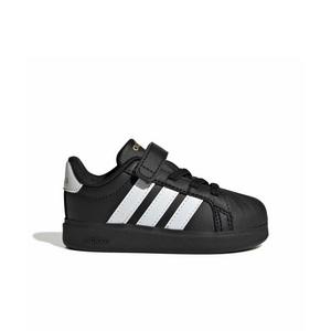 adidas Streettalk "Core Black/Ftwr White/Gold Metallic" Infant Girls' Shoe - BLACK/WHITE/GOLD