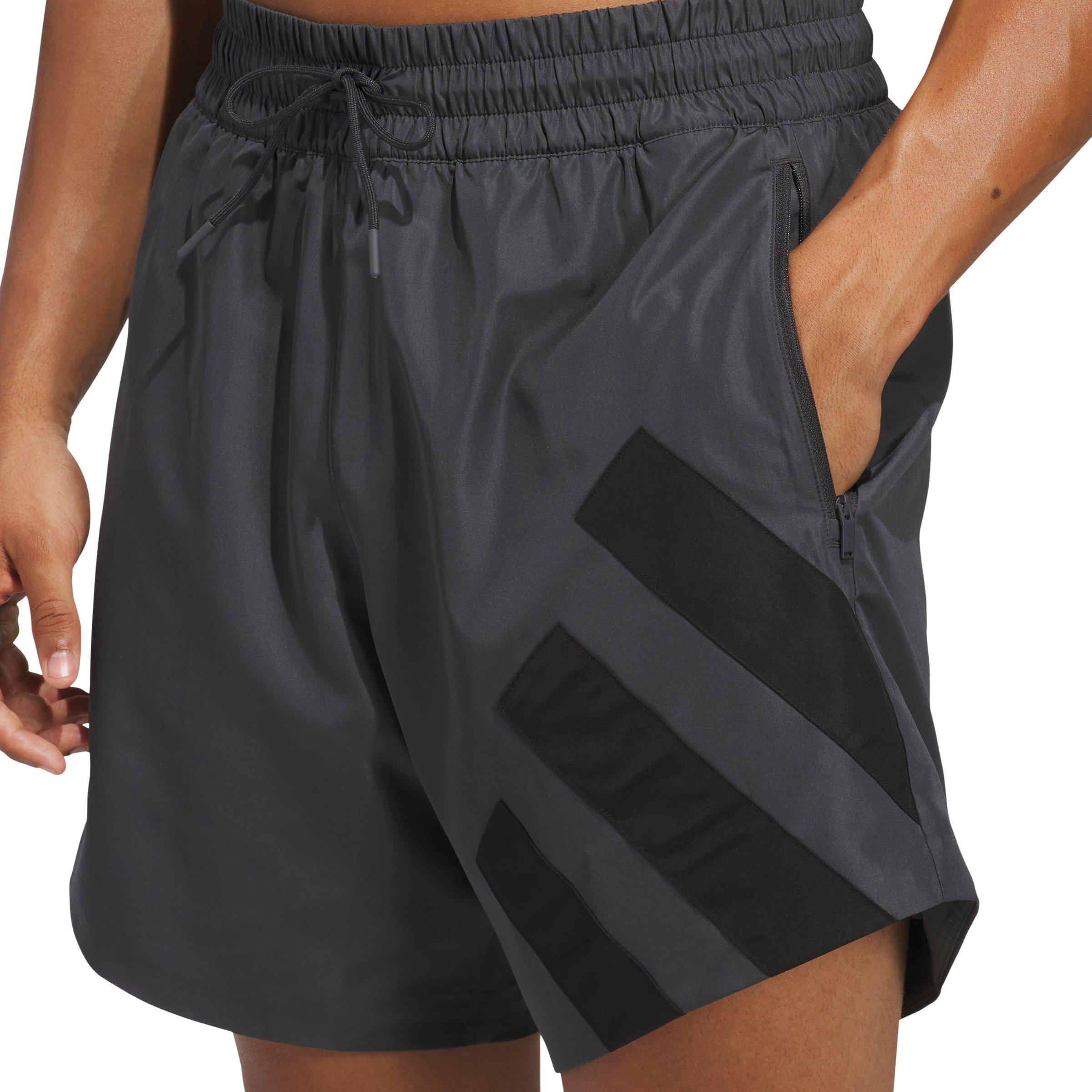 adidas Men's Anthony Edwards Foundation Basketball Shorts -Grey - GREY Thumbnail View 1
