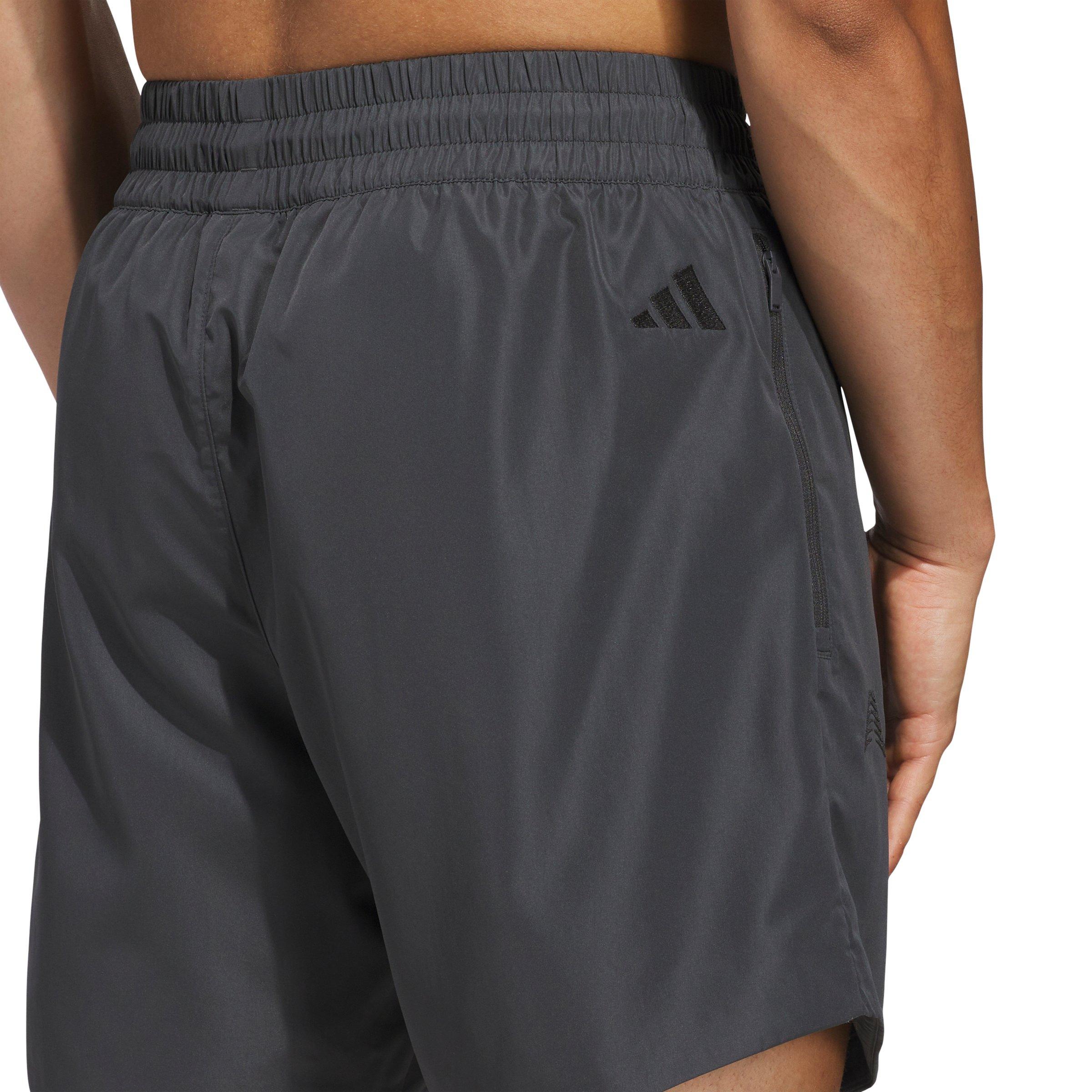 adidas Men's Anthony Edwards Foundation Basketball Shorts -Grey - GREY Thumbnail View 2