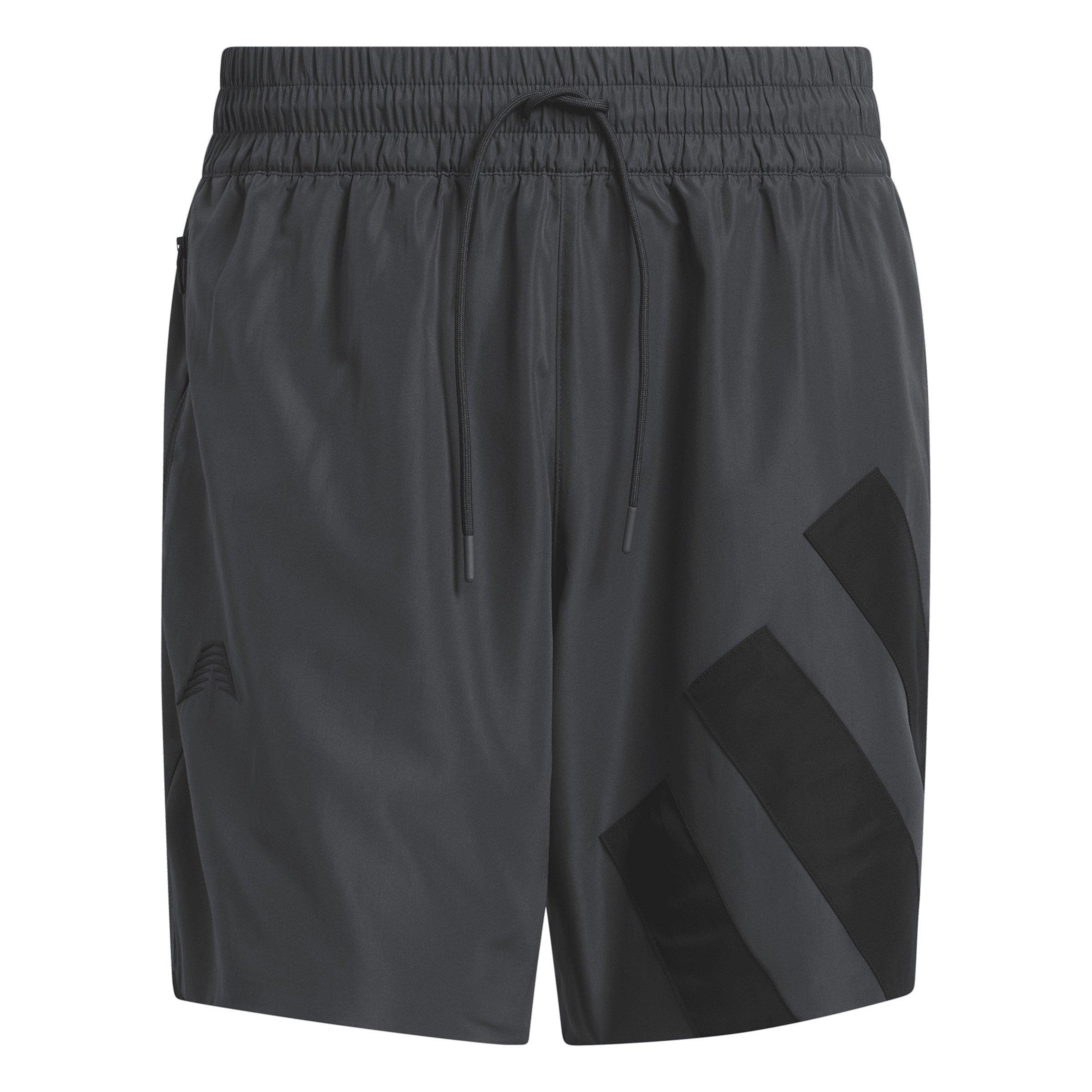 adidas Men's Anthony Edwards Foundation Basketball Shorts -Grey - GREY Thumbnail View 6