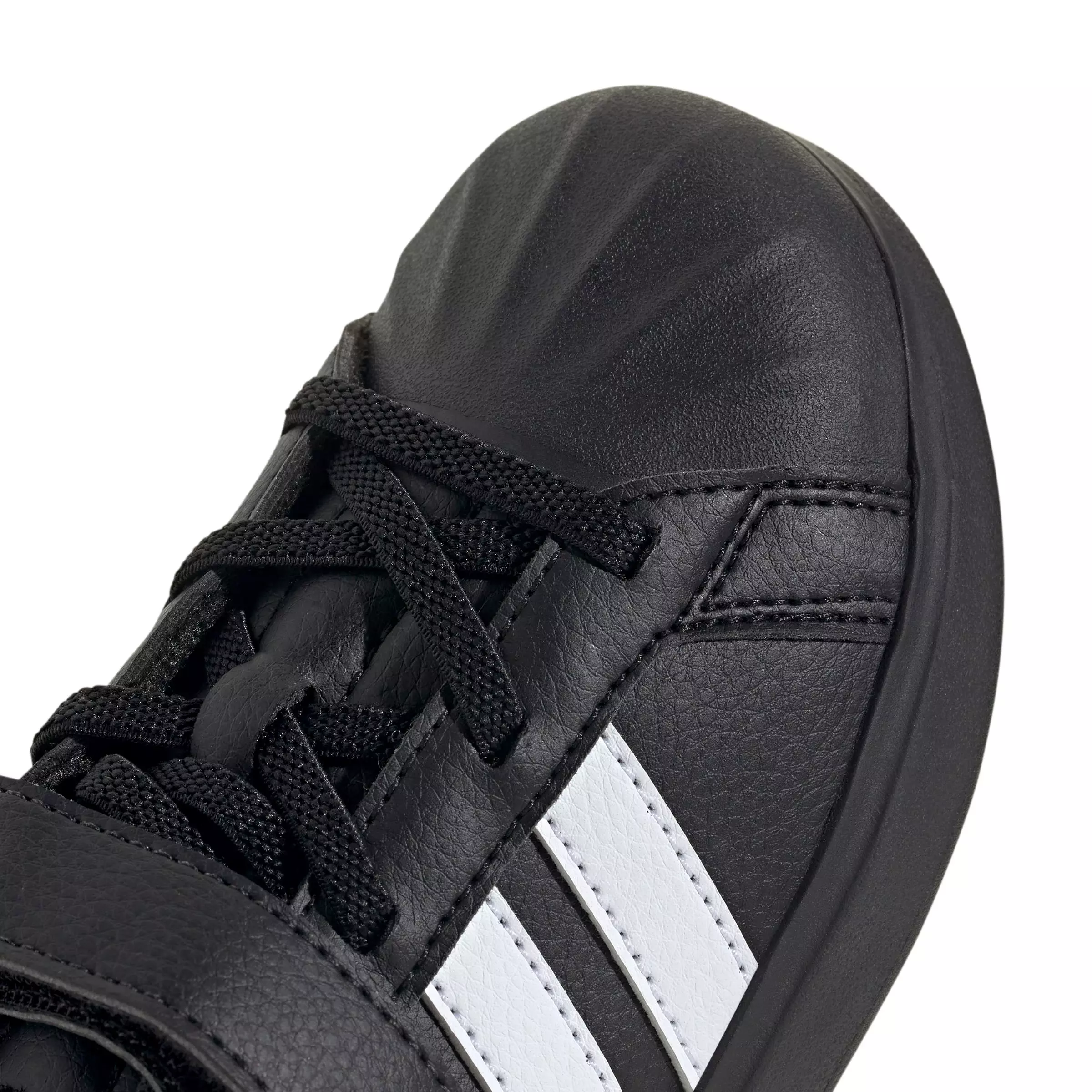 adidas Streettalk "Core Black/Ftwr White/Gold Metallic" Preschool Girls' Shoe - BLACK/WHITE/GOLD