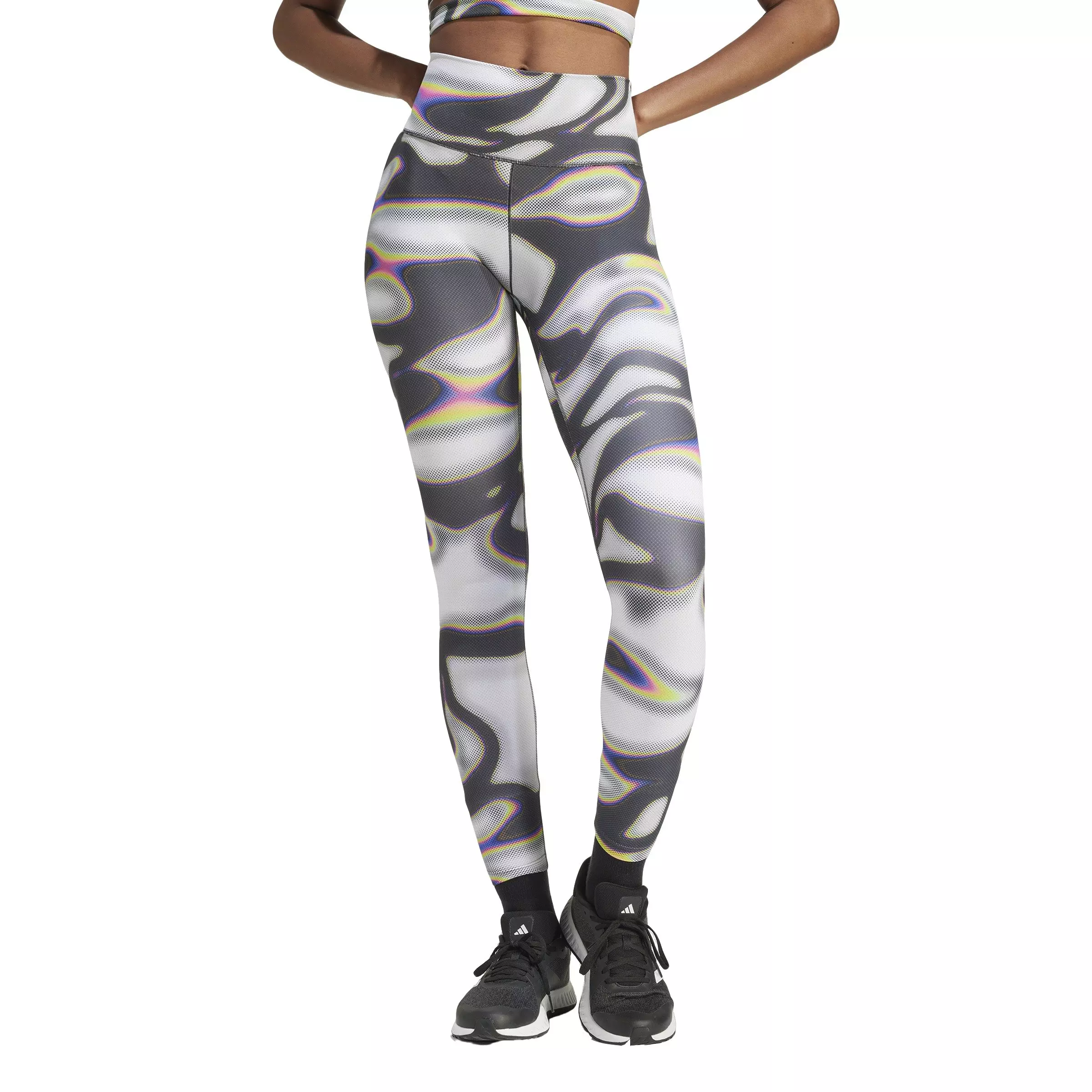 adidas Women's Pride Leggings-Grey - GREY