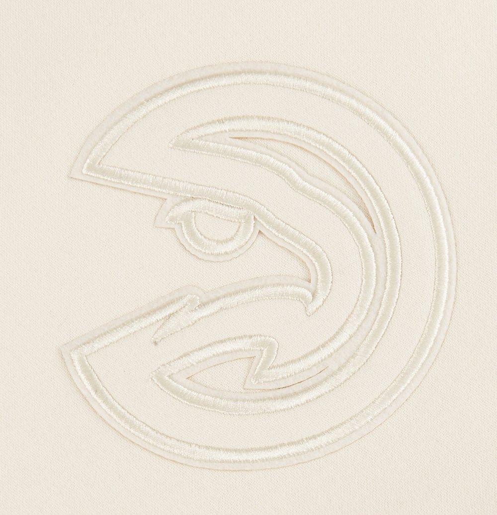 Pro Standard Big Boys' NBA​ Atlanta Hawks​ Fleece Crewneck Sweatshirt - Cream - CREAM Thumbnail View 3