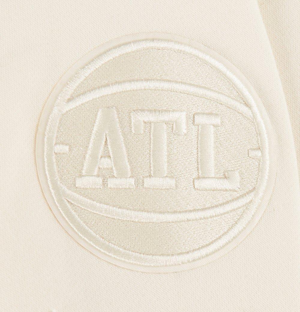 Pro Standard Big Boys' NBA​ Atlanta Hawks​ Fleece Crewneck Sweatshirt -Cream - CREAM Thumbnail View 4