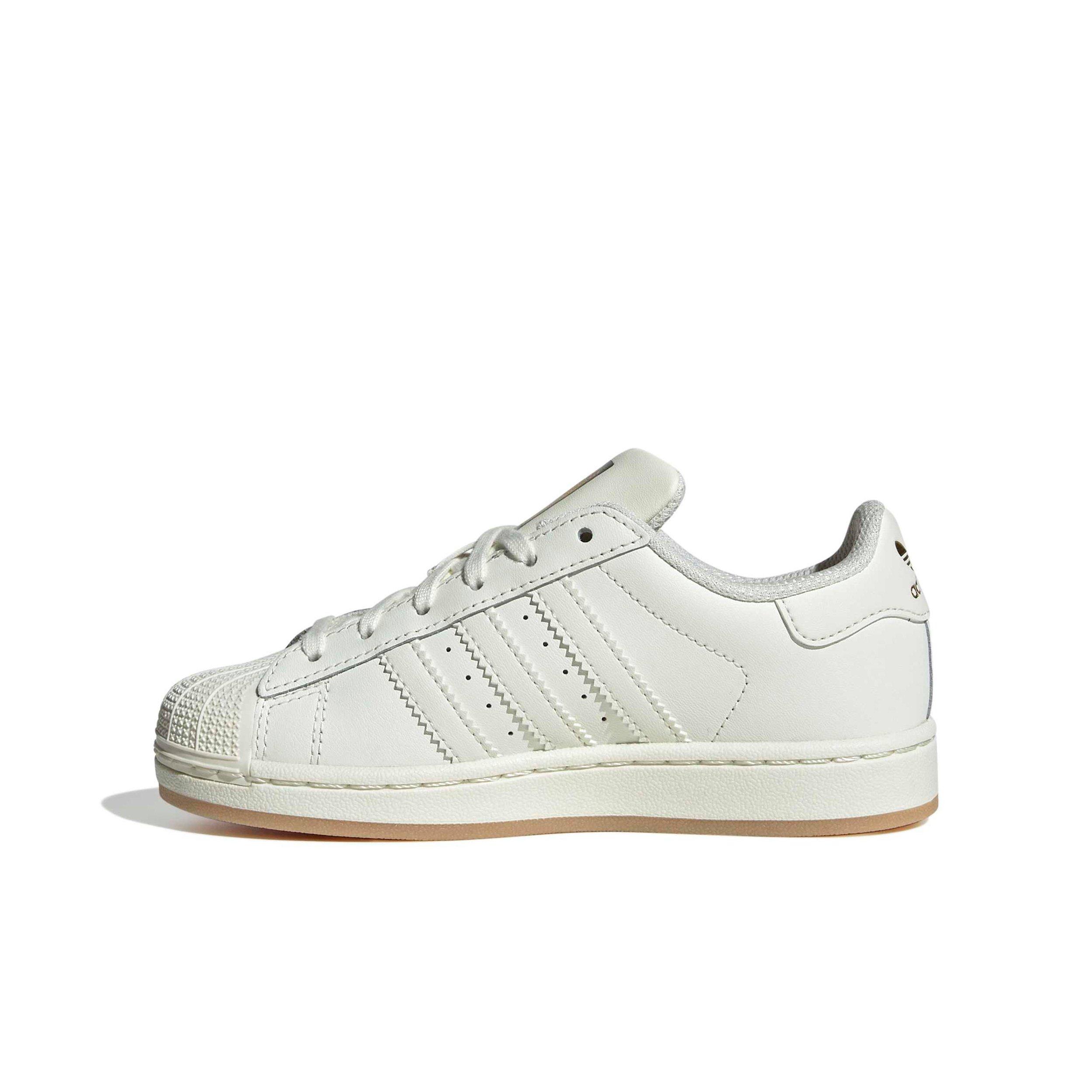 adidas Originals Superstar Messi "Ivory/Ivory/Gold Metallic" Preschool Boys' Shoe - IVORY/IVORY/GOLD