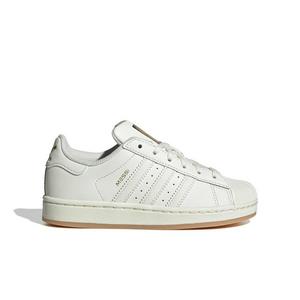 adidas Originals Superstar Messi "Ivory/Ivory/Gold Metallic" Preschool Boys' Shoe - IVORY/IVORY/GOLD