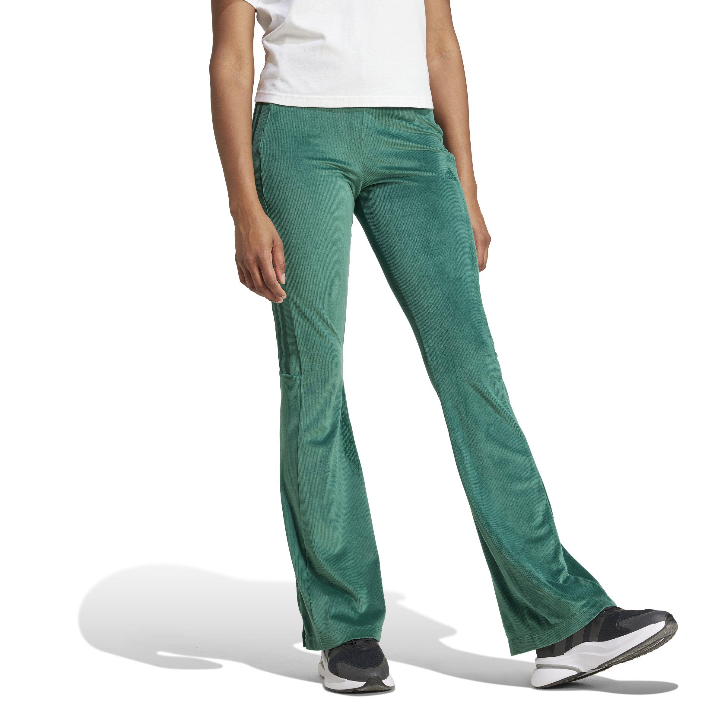 adidas Women's Tiro Cut 3-Stripes Stretchy Velour Flared
