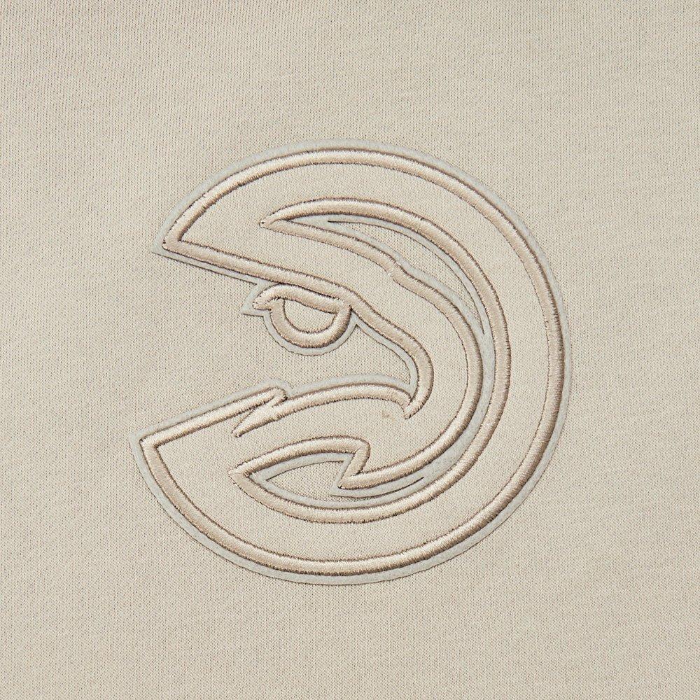 Pro Standard Big Boys' NBA​ Atlanta Hawks​ Fleece Crewneck Sweatshirt -Stone - STONE Thumbnail View 3